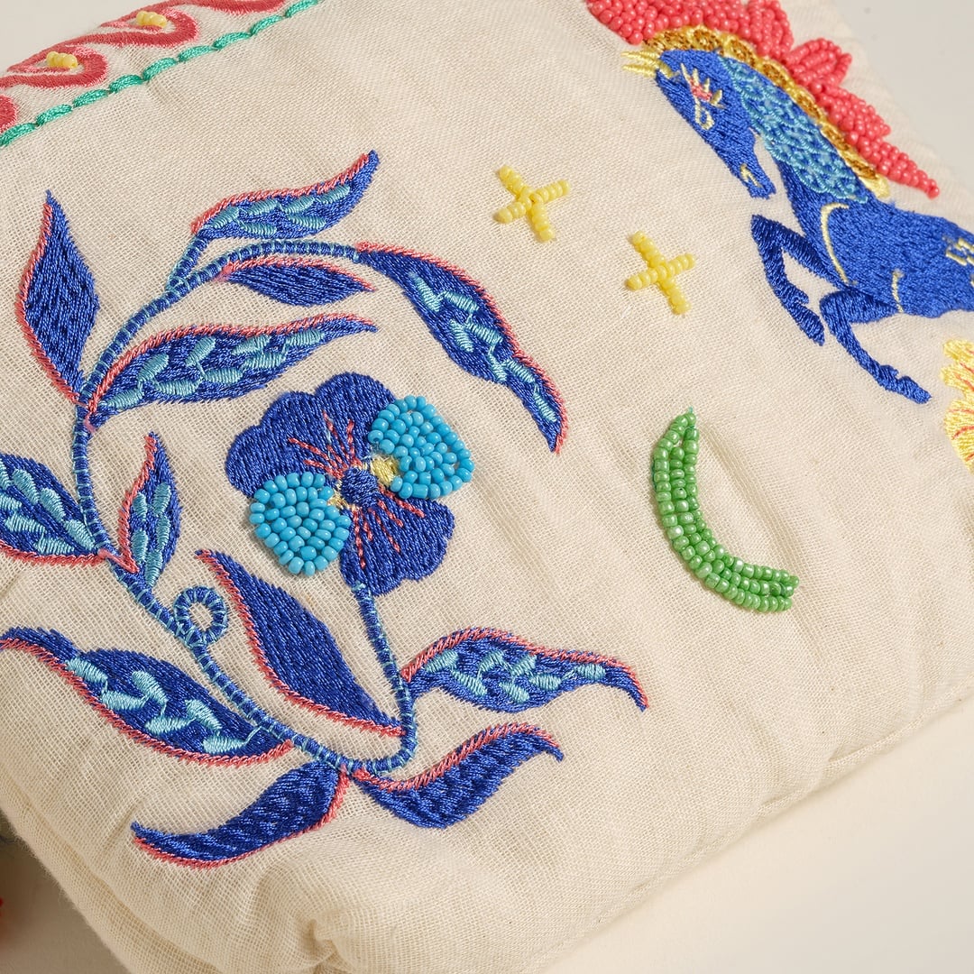 Rajpath Bej Makyaj Çantası 21x14x3.5 Cm