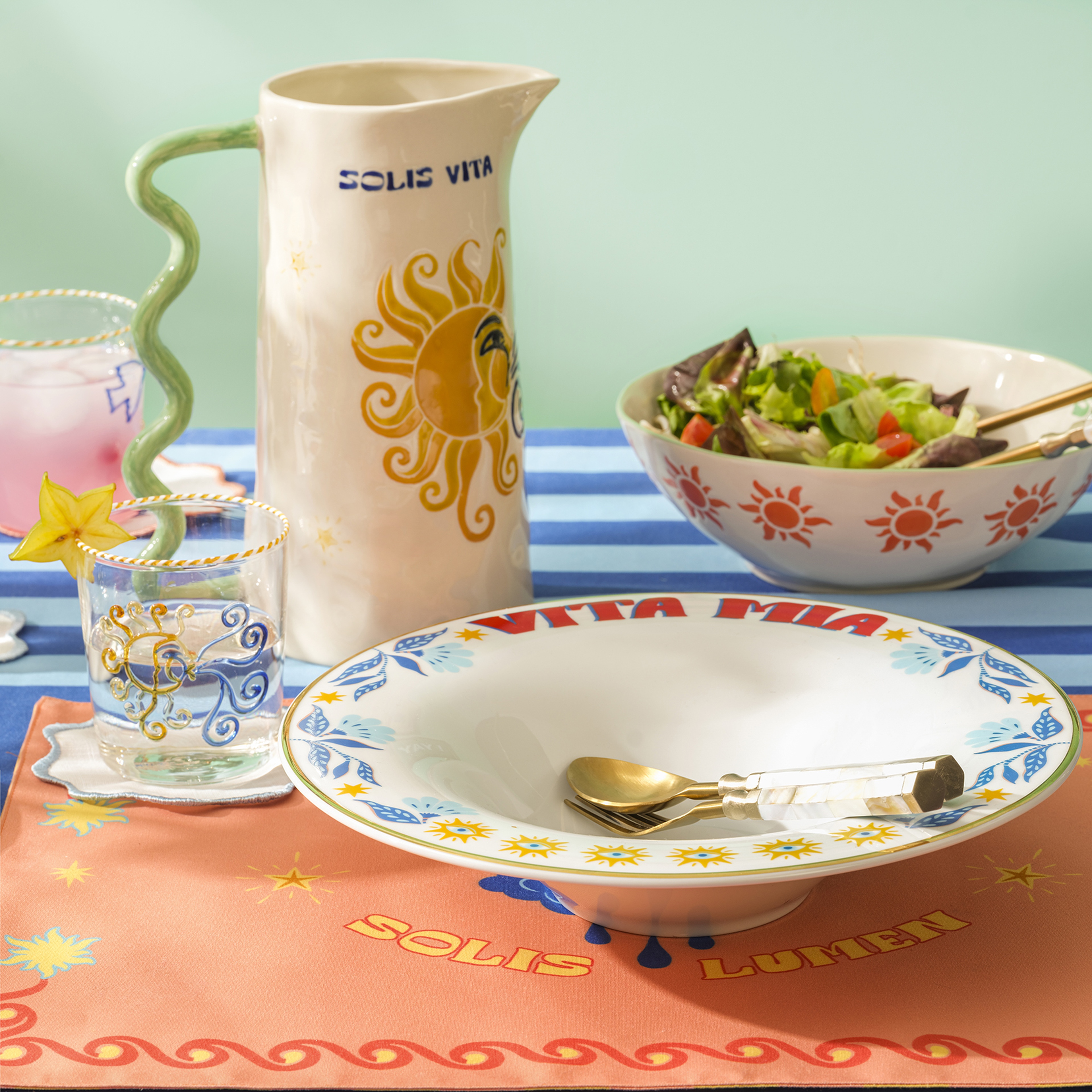 Lublın Porselen Makarna Tabağı 30 Cm Mavi