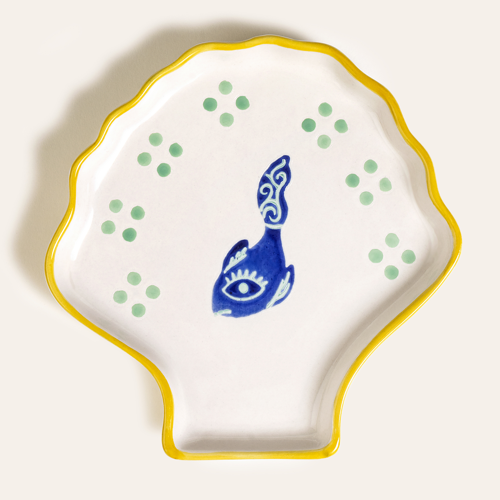 Sanya Seramik Tabak 17 Cm Renkli