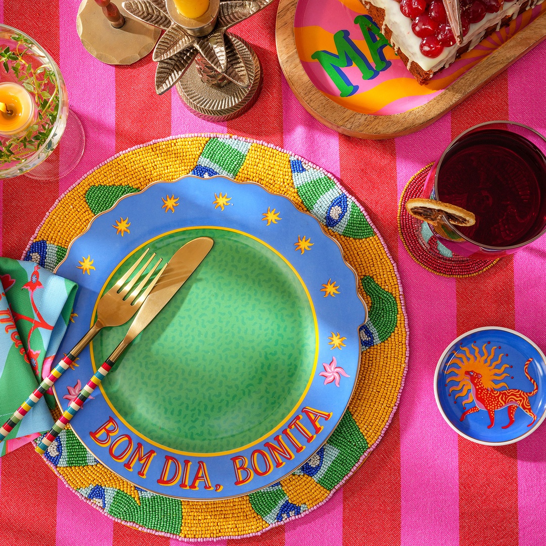 Luohu Porselen Yemek Tabağı 28 Cm Yeşil