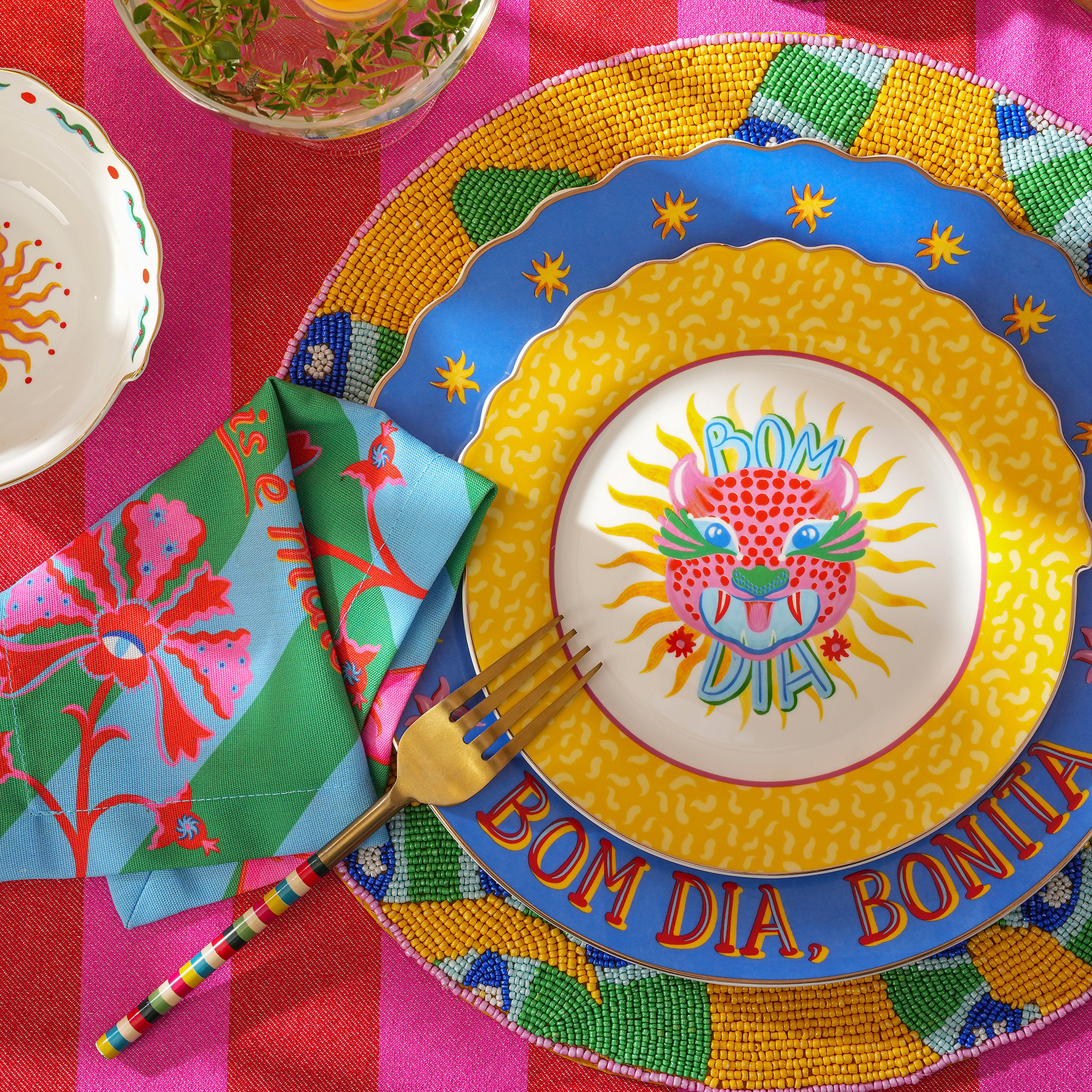 Luohu Porselen Pasta Tabağı 20 Cm Sarı