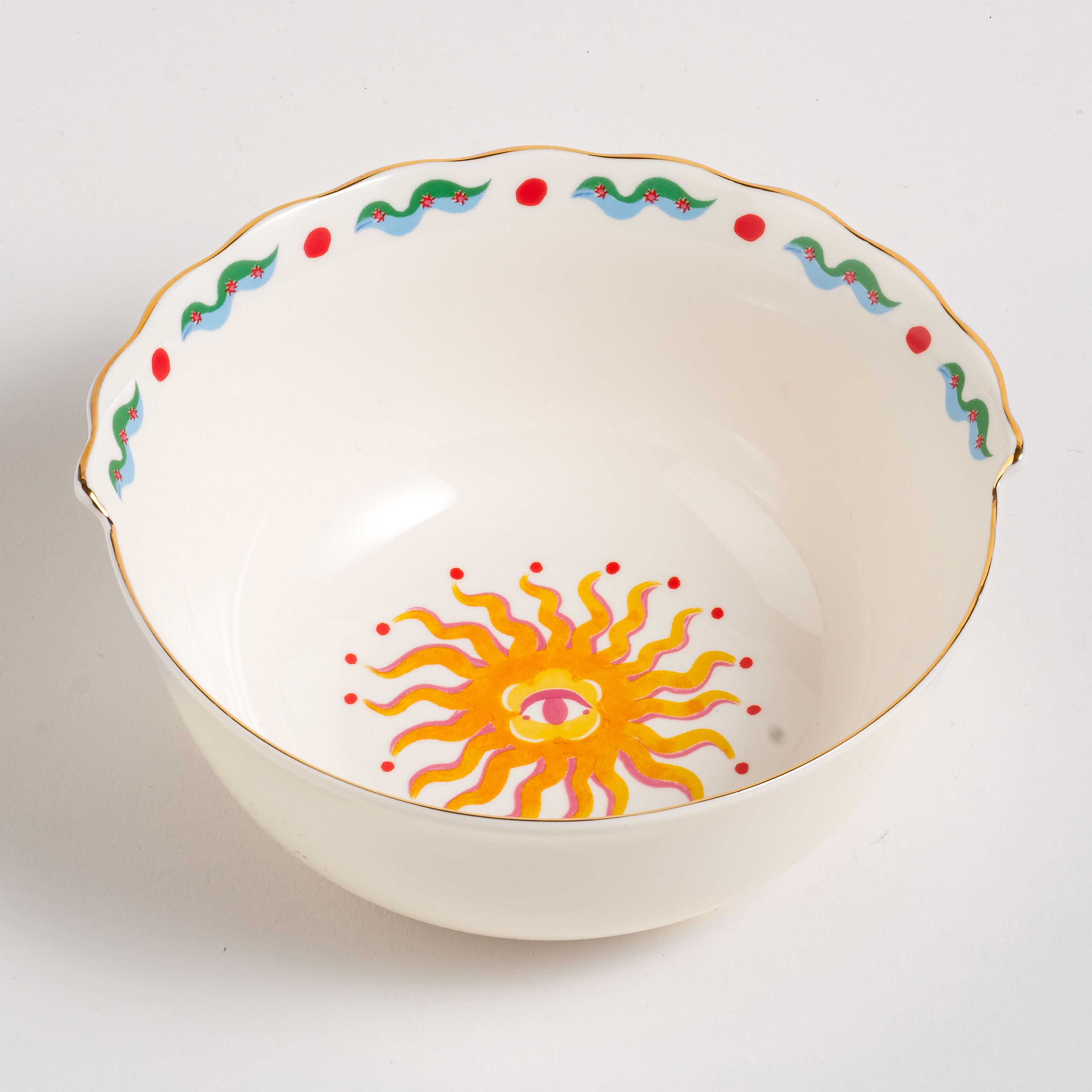 Luohu Porselen Kase 13 Cm Sarı