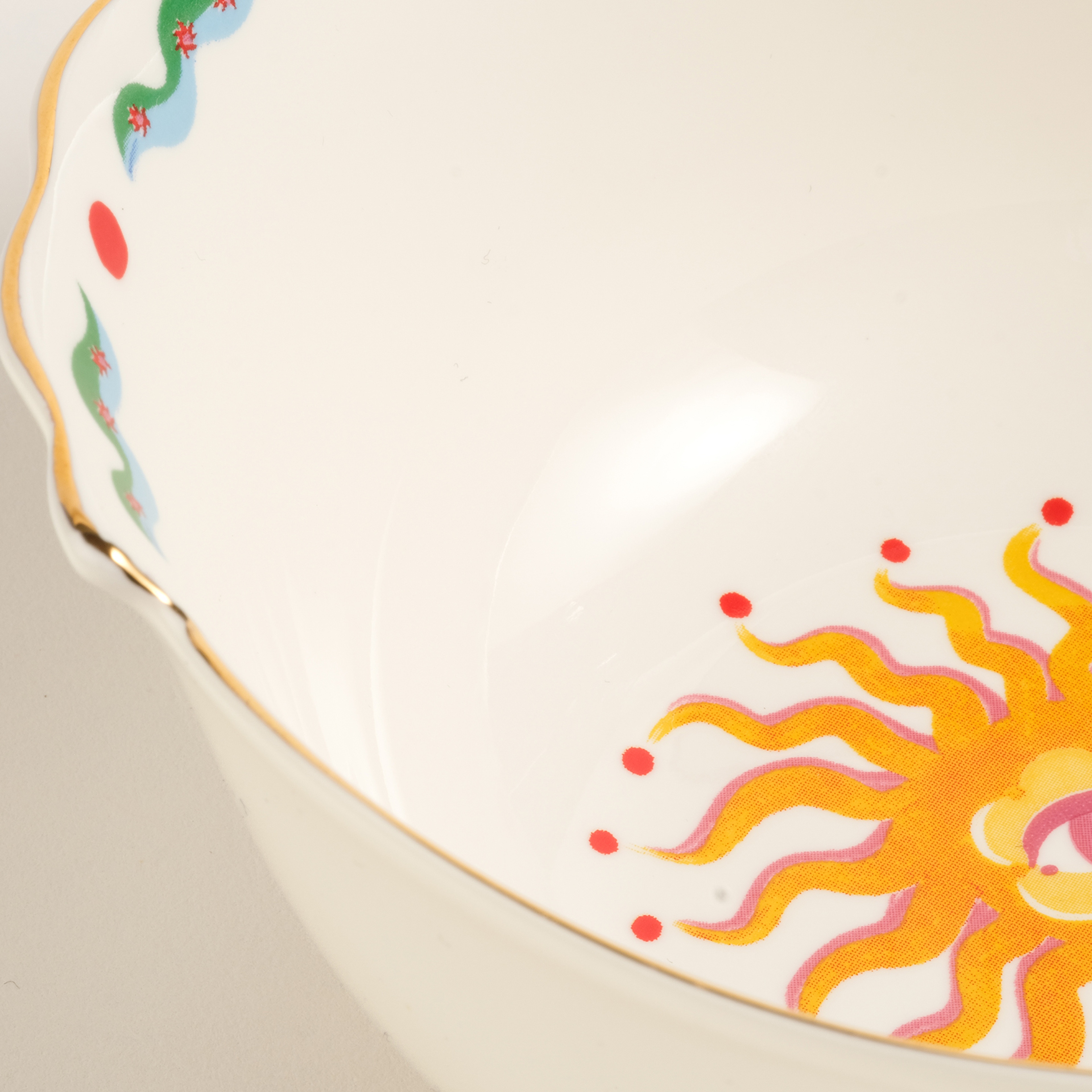 Luohu Porselen Kase 13 Cm Sarı