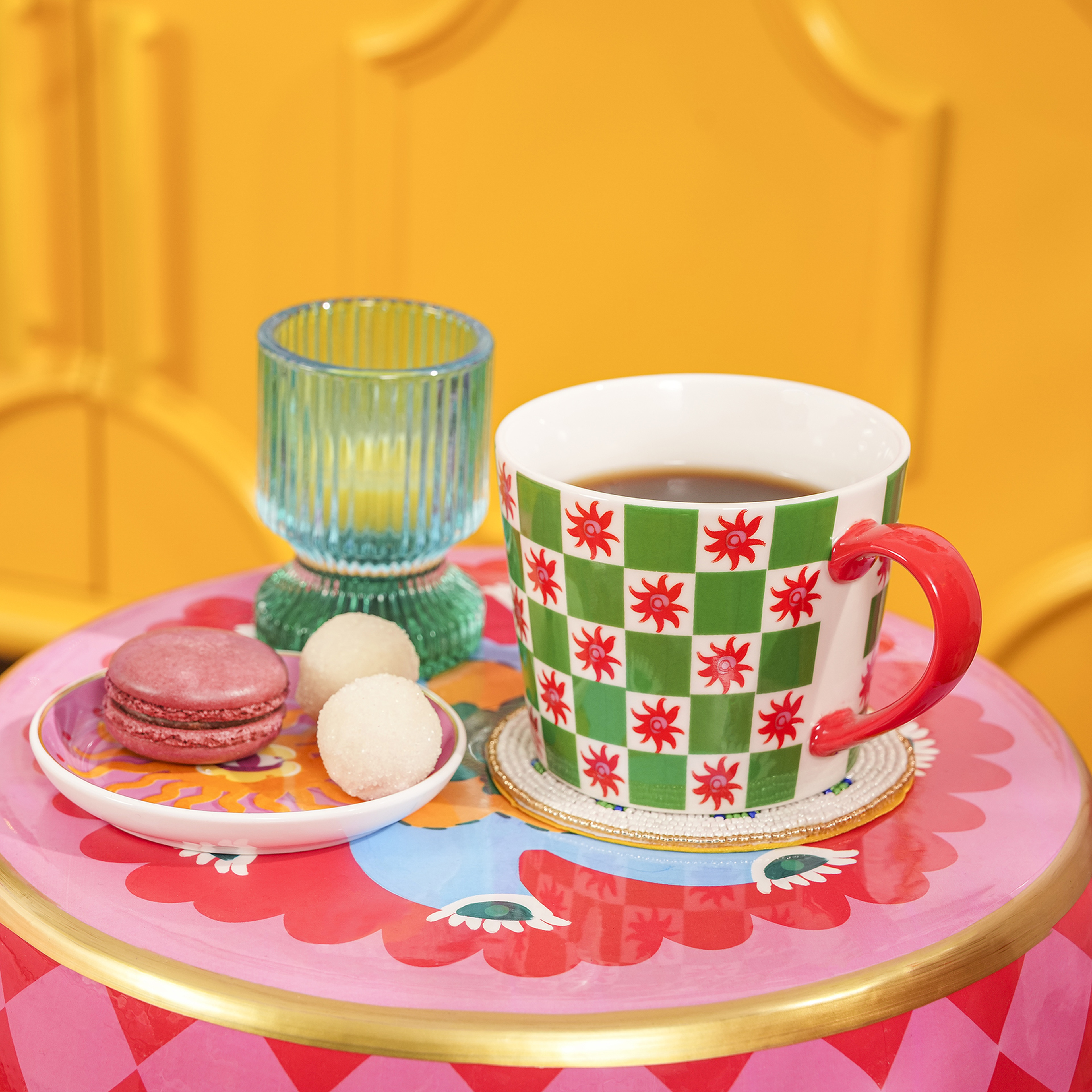 Luohu Porselen Kupa 360 Ml Yeşil