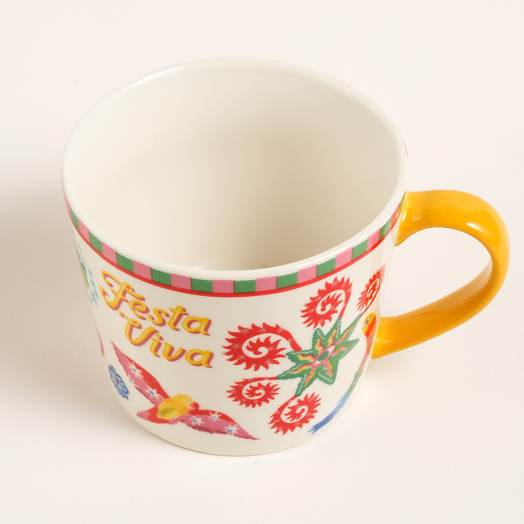 Luohu Porselen Kupa 360 Ml Beyaz