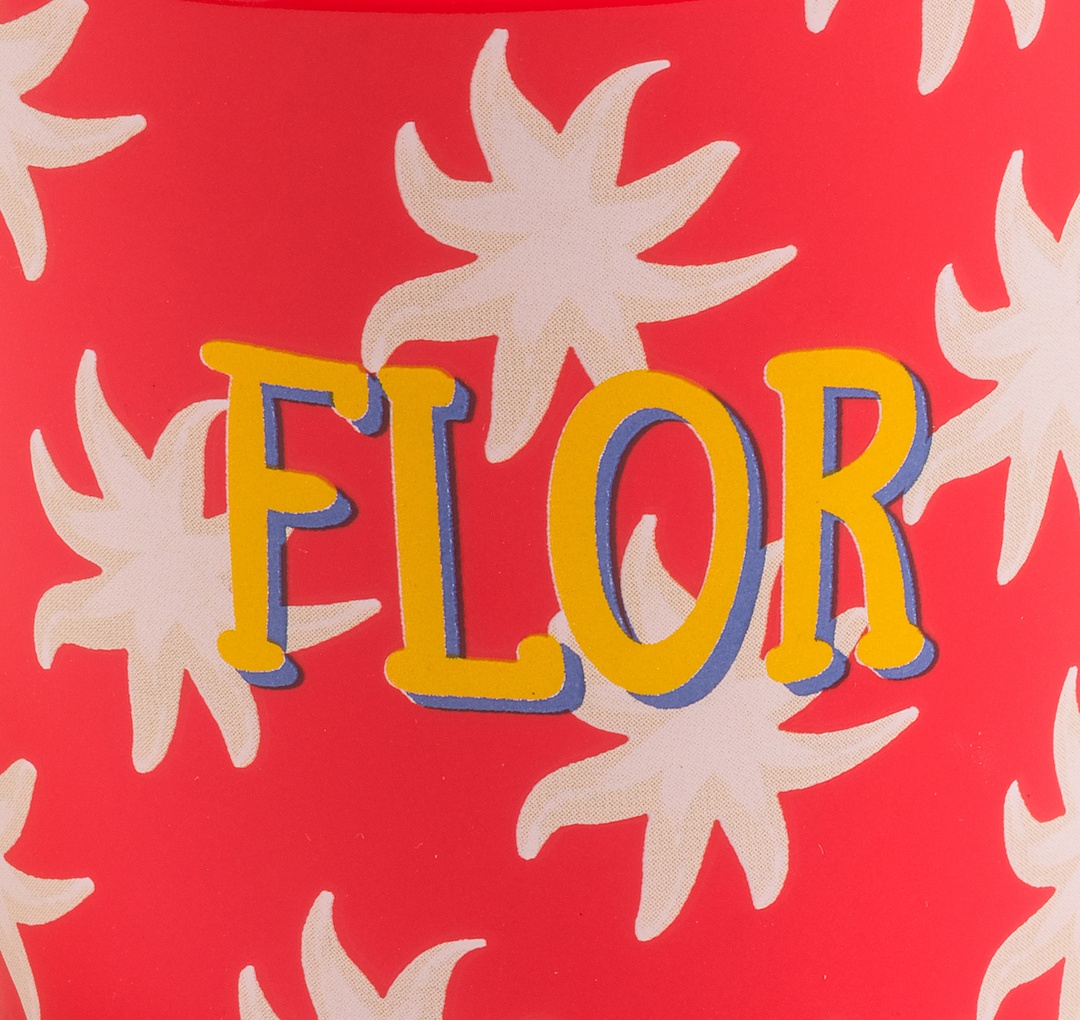 Luohu Porselen Kupa 360 Ml Kırmızı