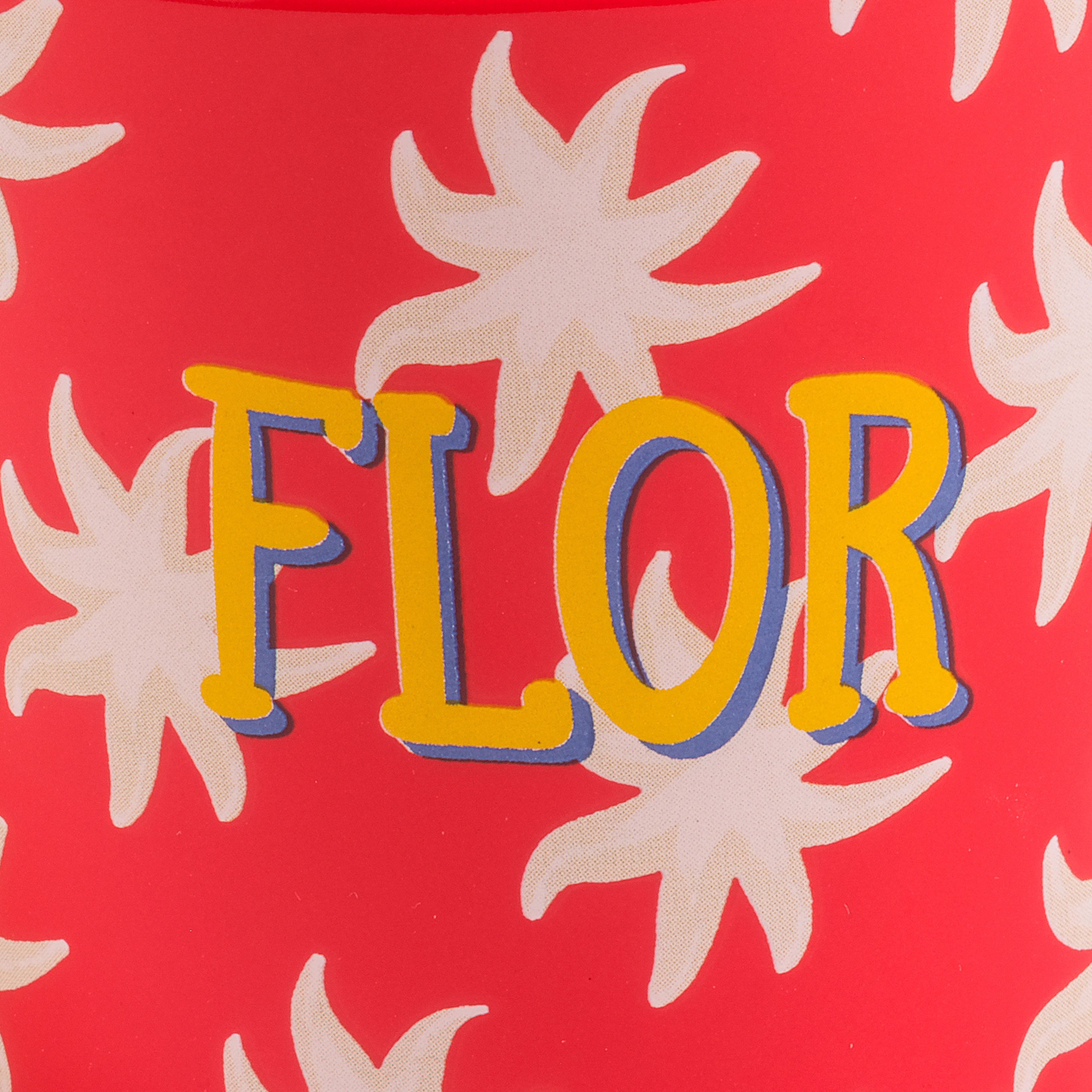 Luohu Porselen Kupa 360 Ml Kırmızı