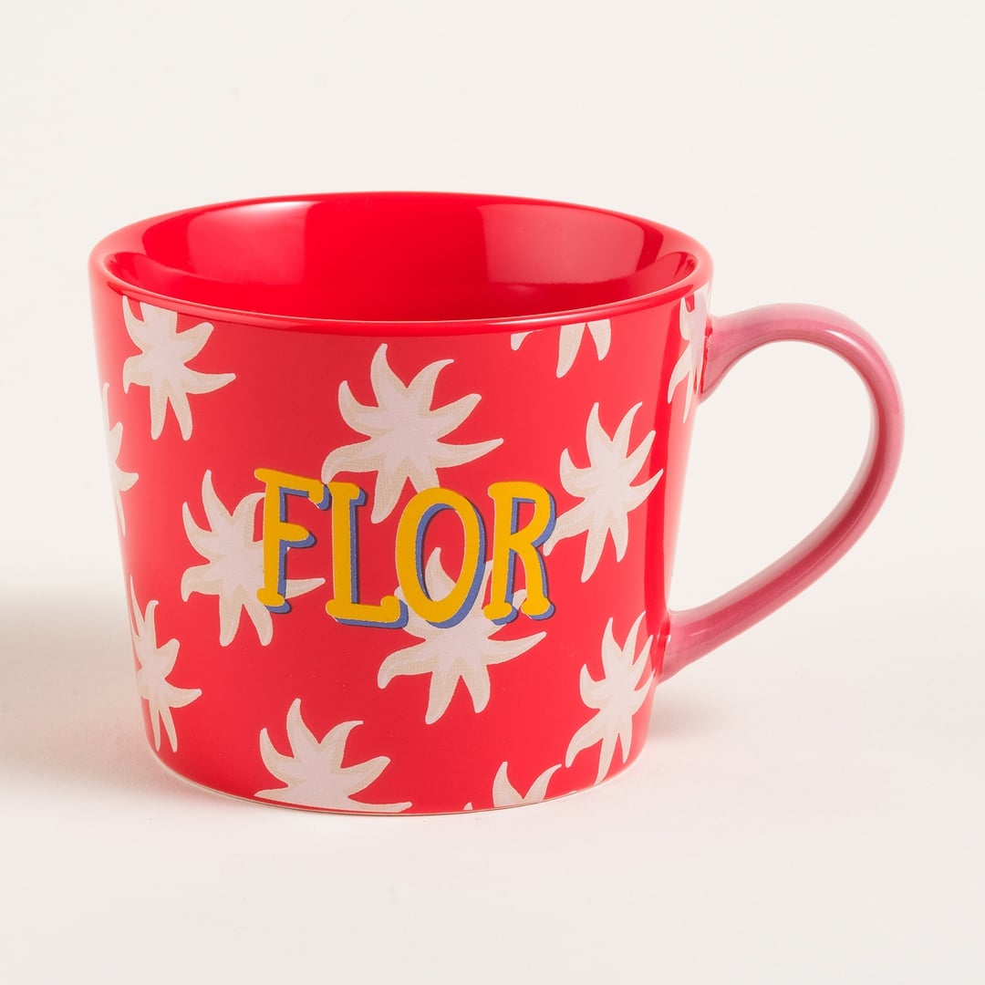 Luohu Porselen Kupa 360 Ml Kırmızı