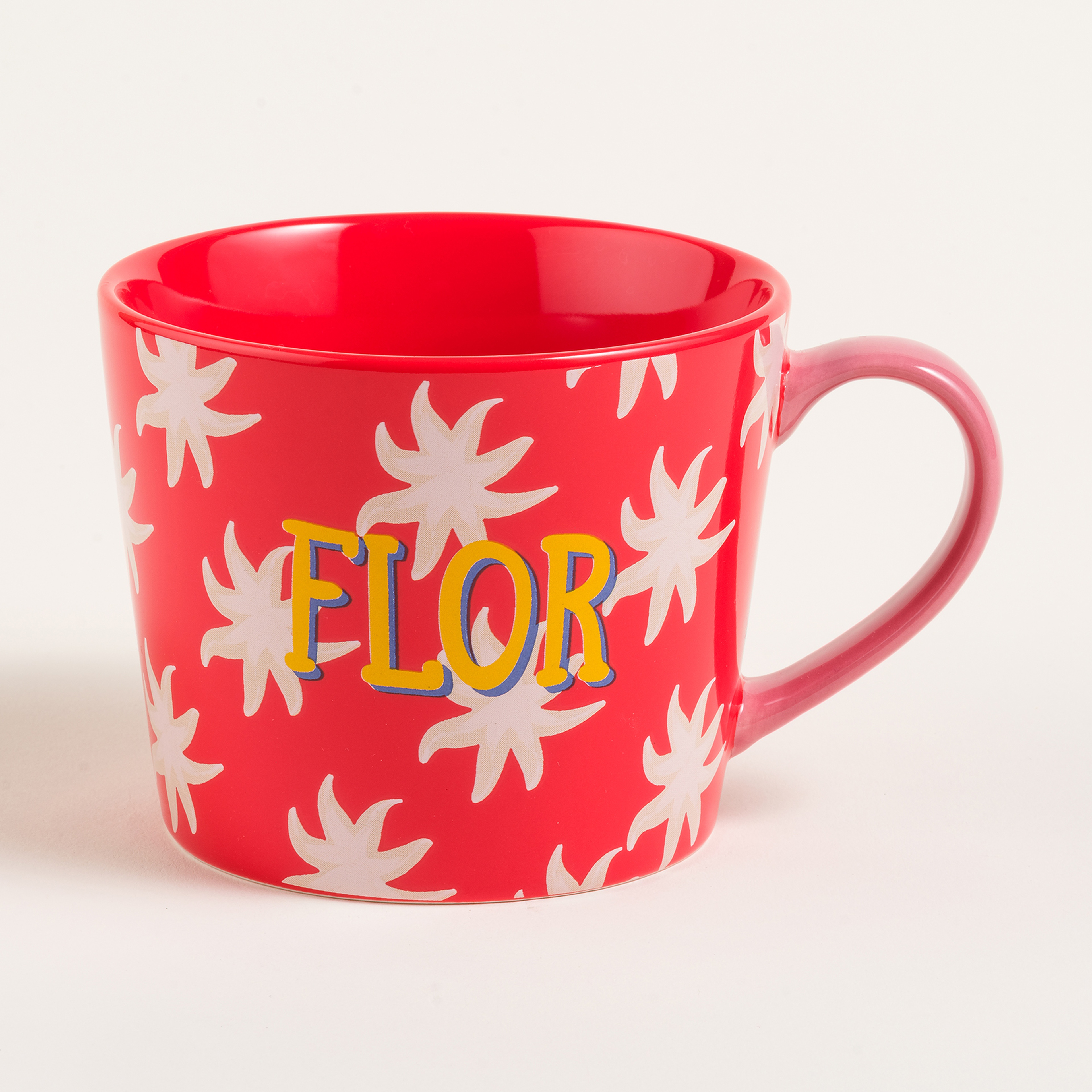 Luohu Porselen Kupa 360 Ml Kırmızı