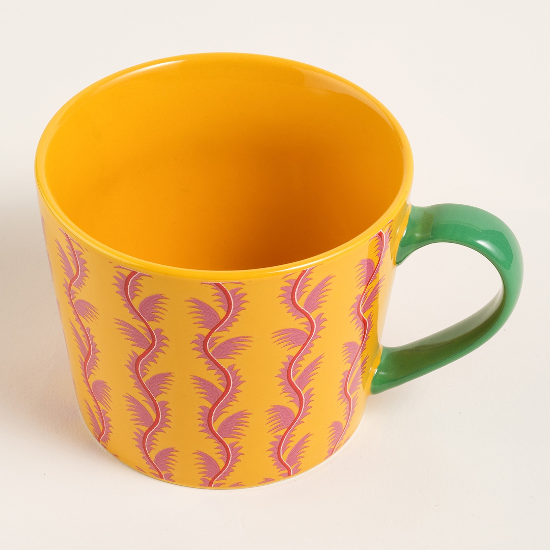 Luohu Porselen Kupa 360 Ml Sarı