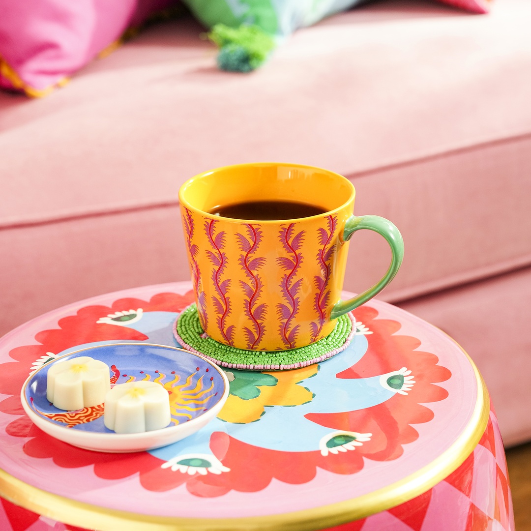 Luohu Porselen Kupa 360 Ml Sarı