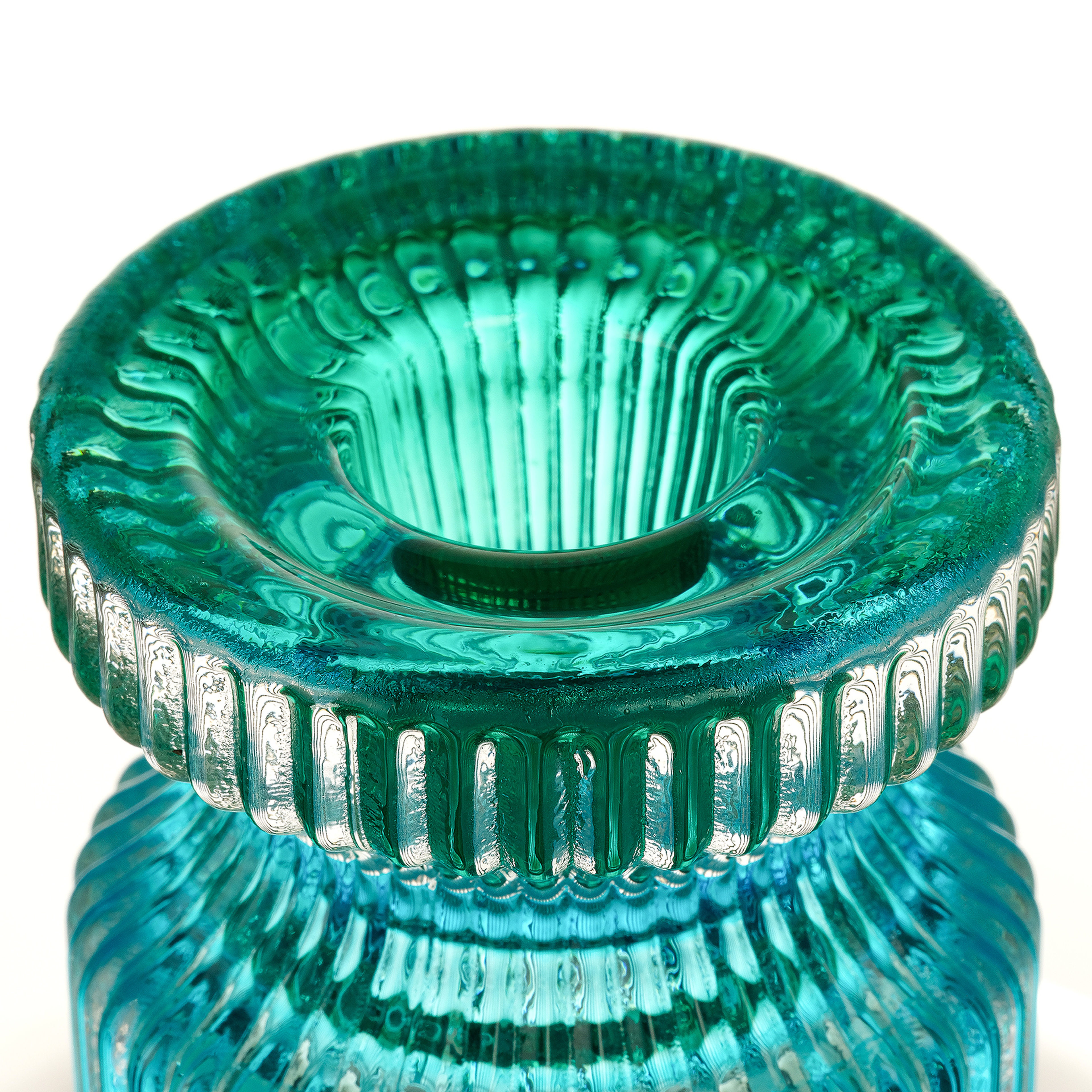 Nanjıng Renkli Cam Dekoratif Obje 6x6x8.5 Cm