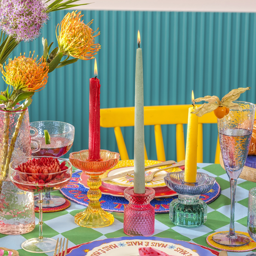 Nanjıng Cam Dekoratif Obje 6x6x8.5 Cm Renkli