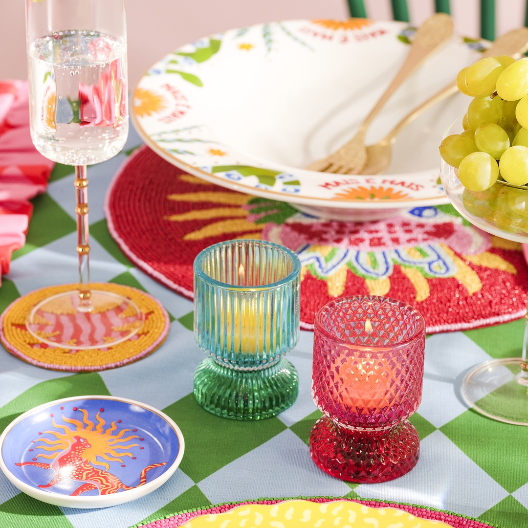 Nanjıng Cam Dekoratif Obje 6x6x8.5 Cm Renkli