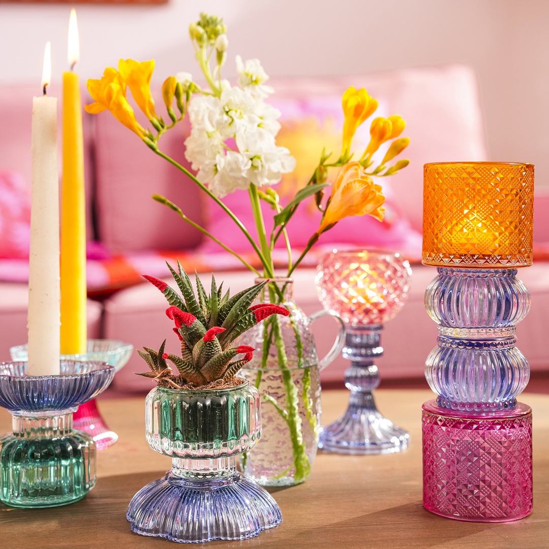 Nanjıng Cam Dekoratif Obje 10.2x10.2x9 Cm Renkli