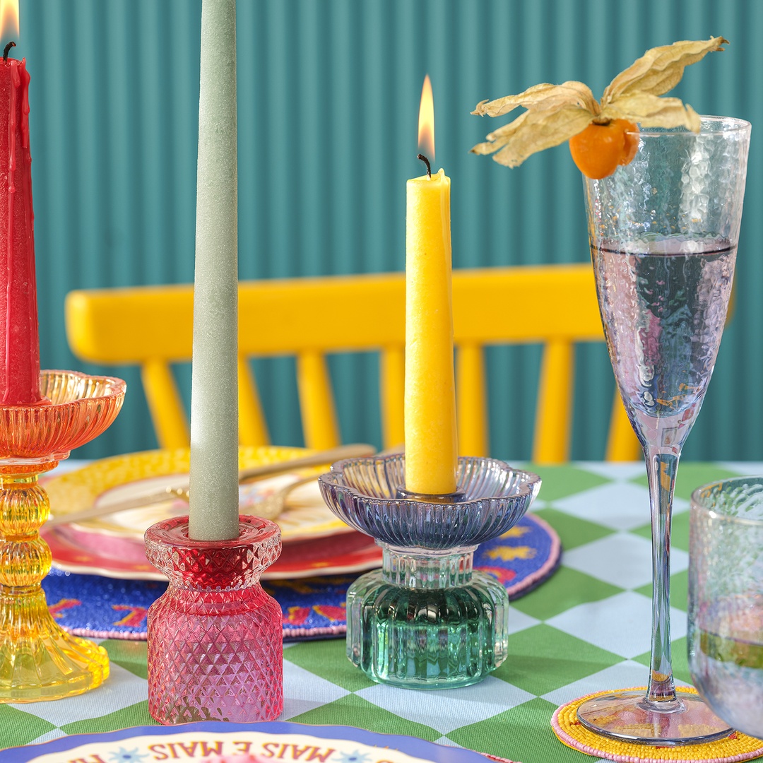 Nanjıng Cam Dekoratif Obje 10.2x10.2x9 Cm Renkli