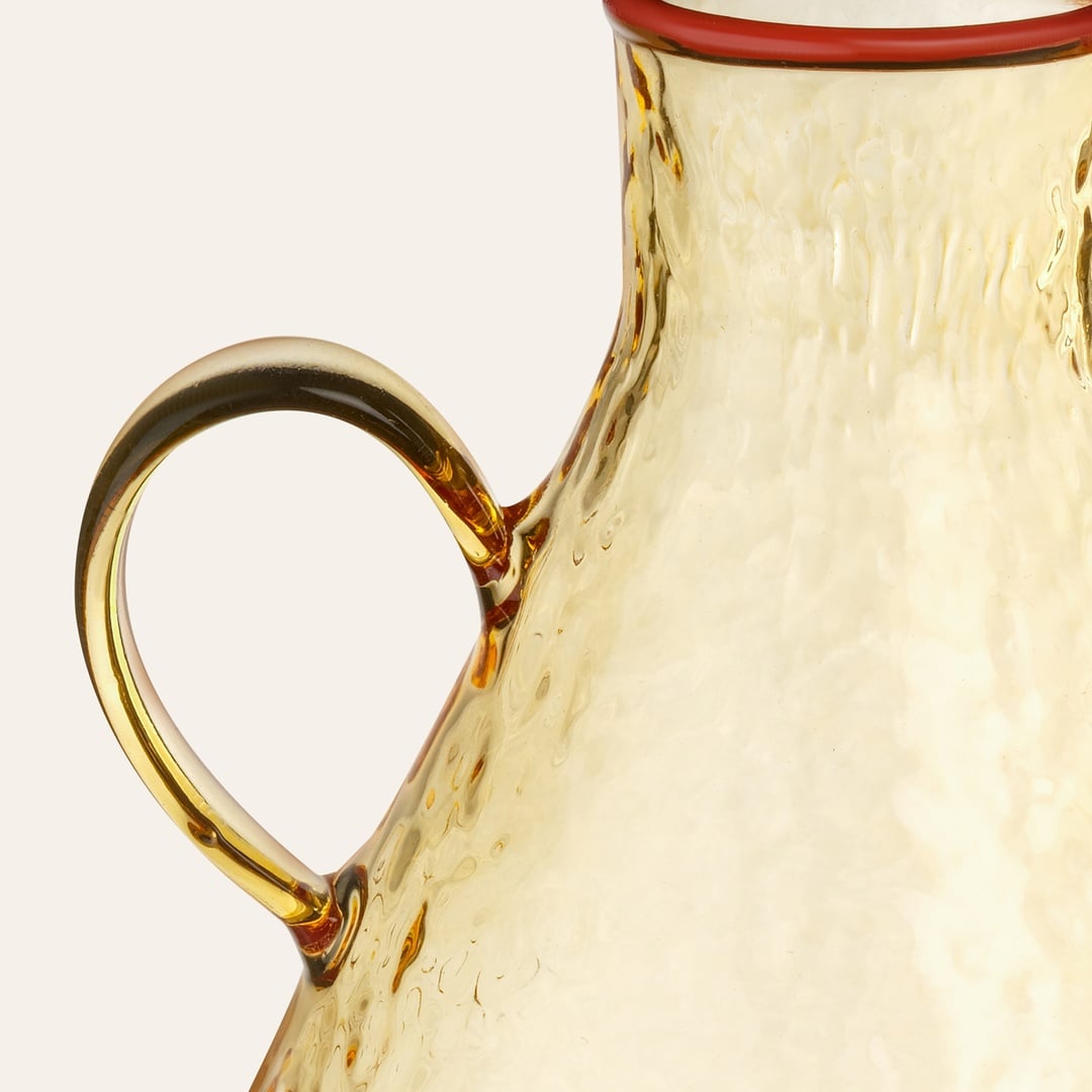 Nanjıng Borosilikat Cam Vazo 13.5x13.5x21.5 Cm Renkli