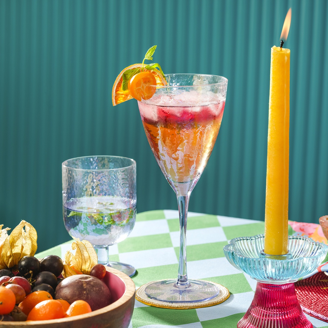 Loess Cam Kadeh 365 Ml Mavi