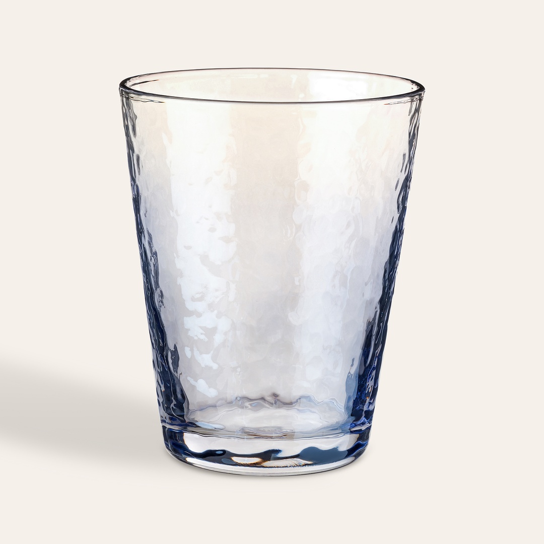 Loess Cam Su Bardağı 300 Ml Mavi