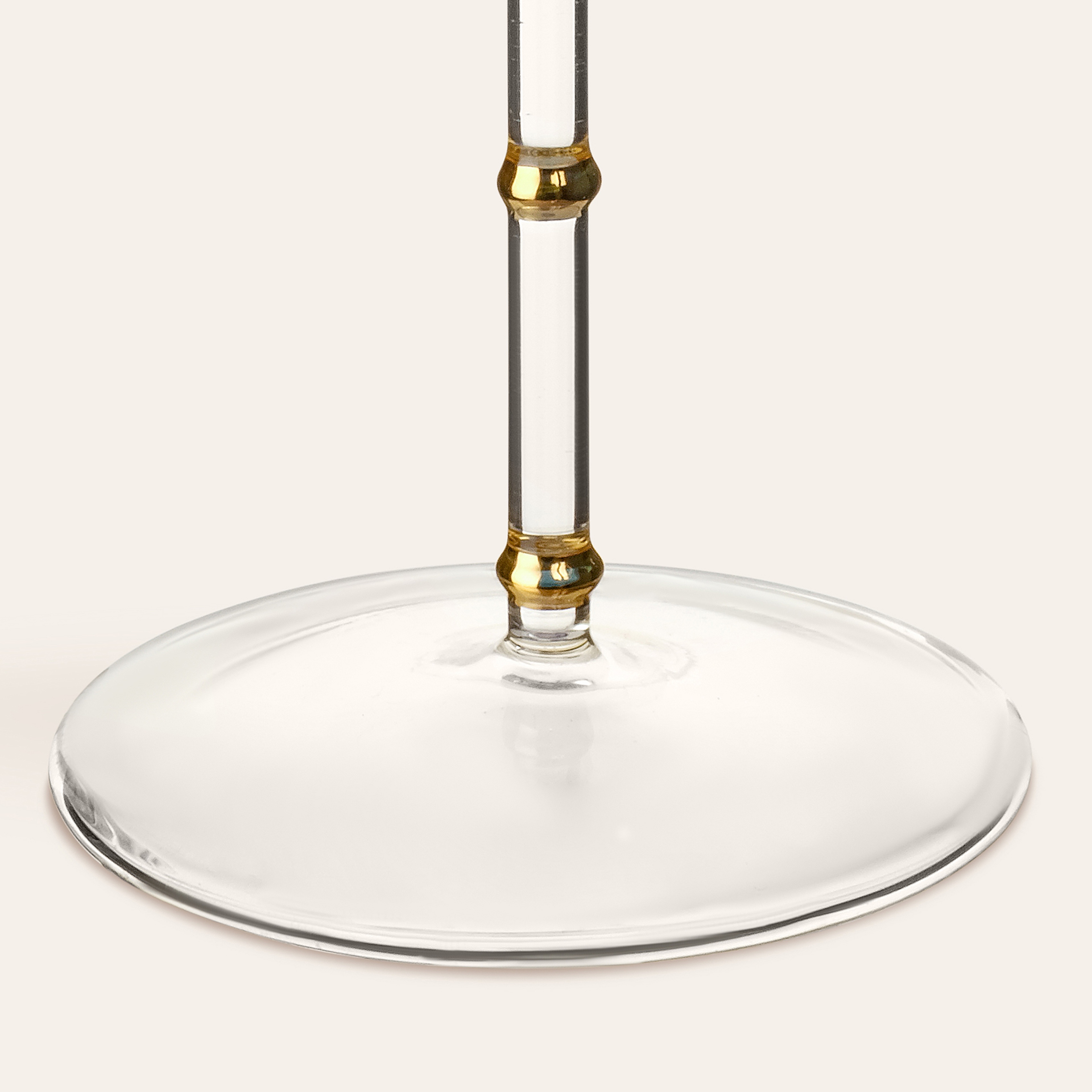 Loess Borosilikat Cam Kadeh 240 Ml Şeffaf - Altın