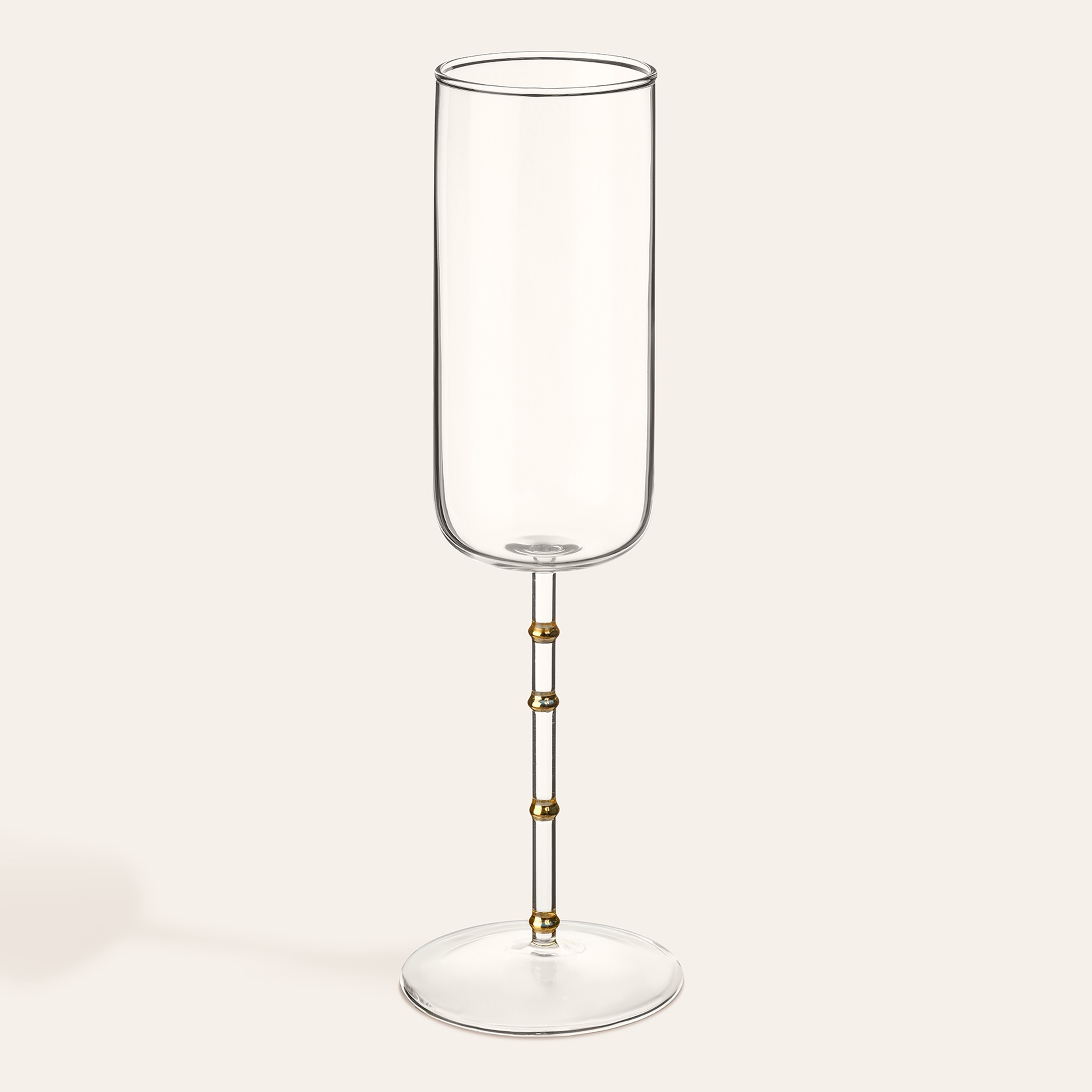 Loess Borosilikat Cam Kadeh 240 Ml Şeffaf - Altın