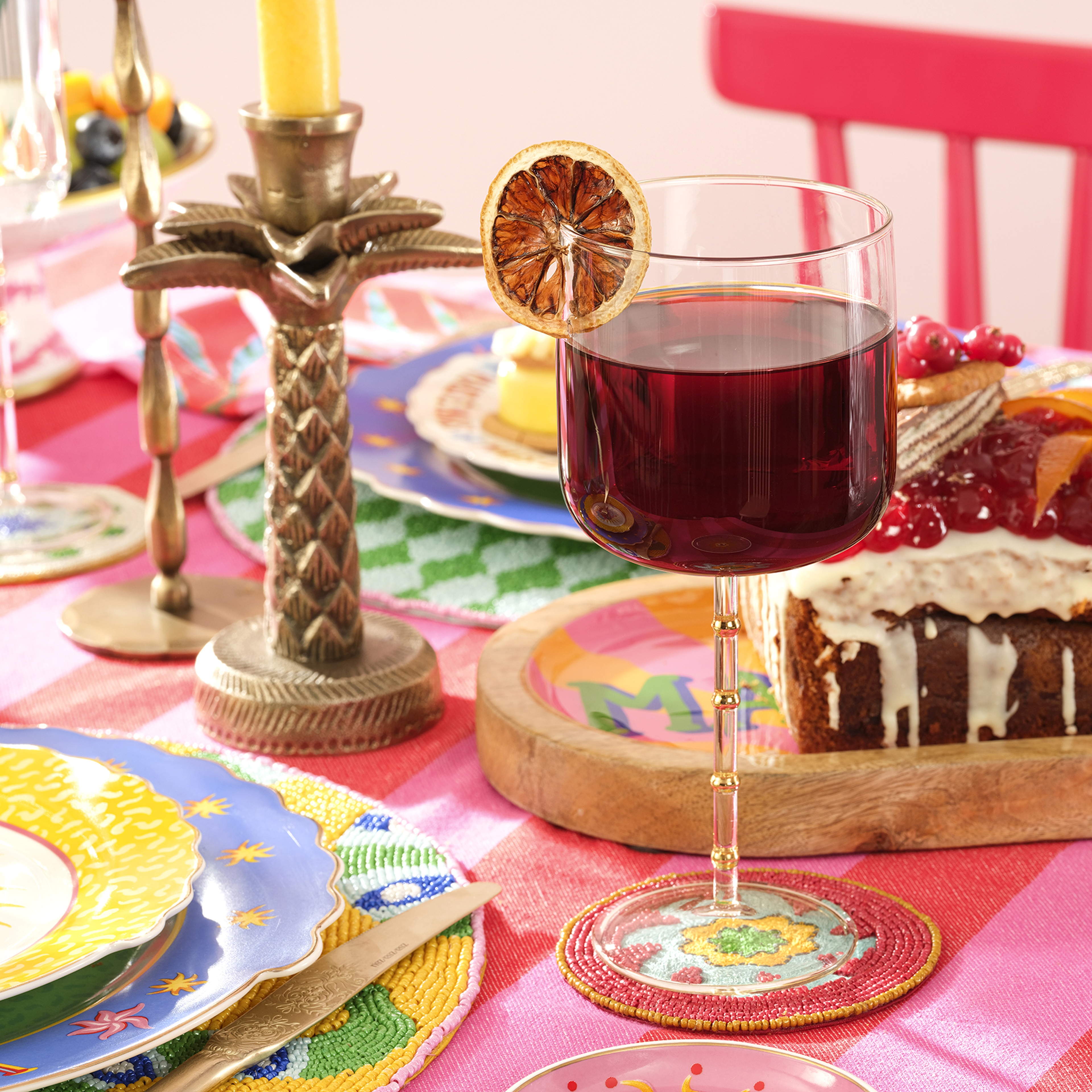 Loess Borosilikat Cam Kadeh 420 Ml Şeffaf - Altın