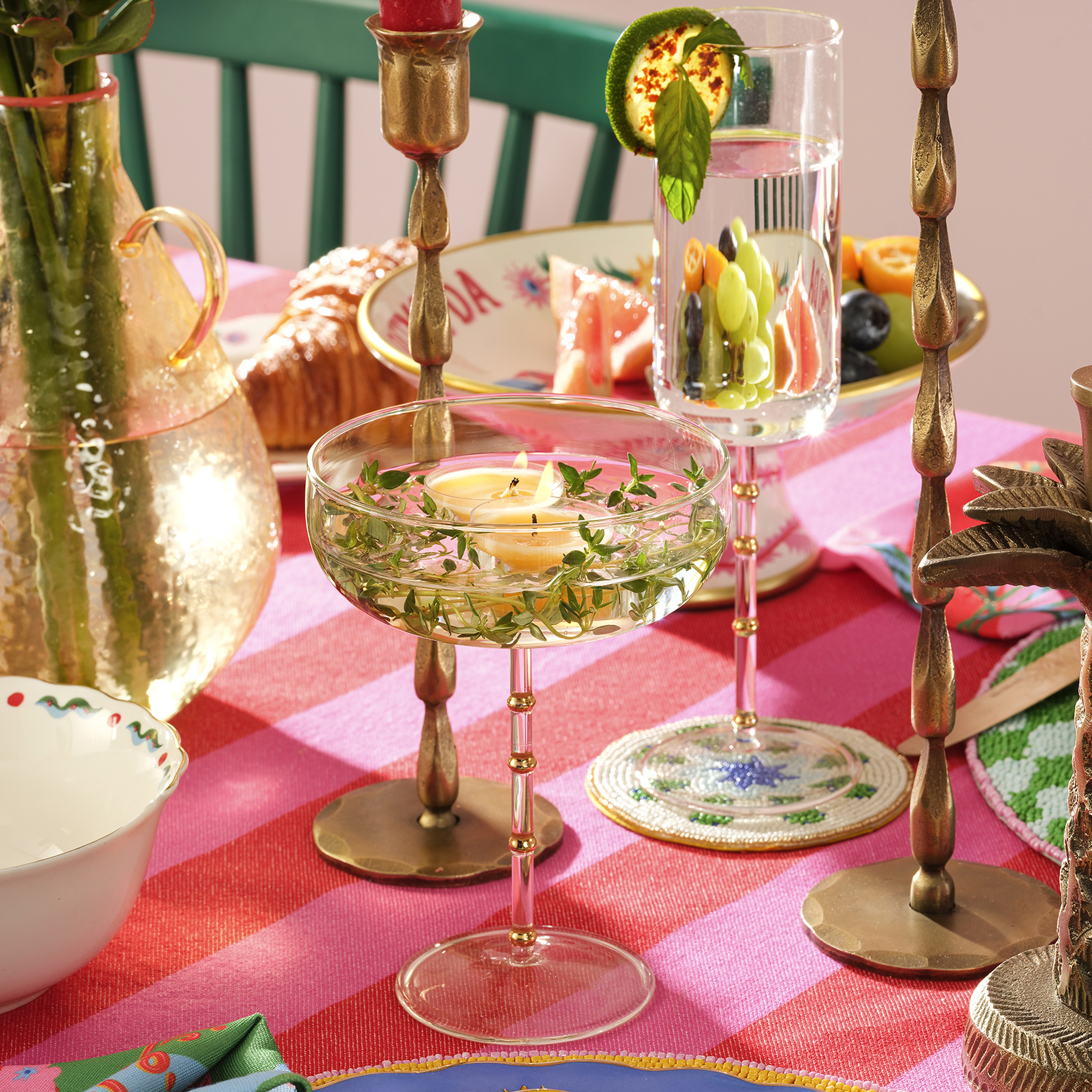 Loess Borosilikat Cam Kadeh 280 Ml Şeffaf - Altın