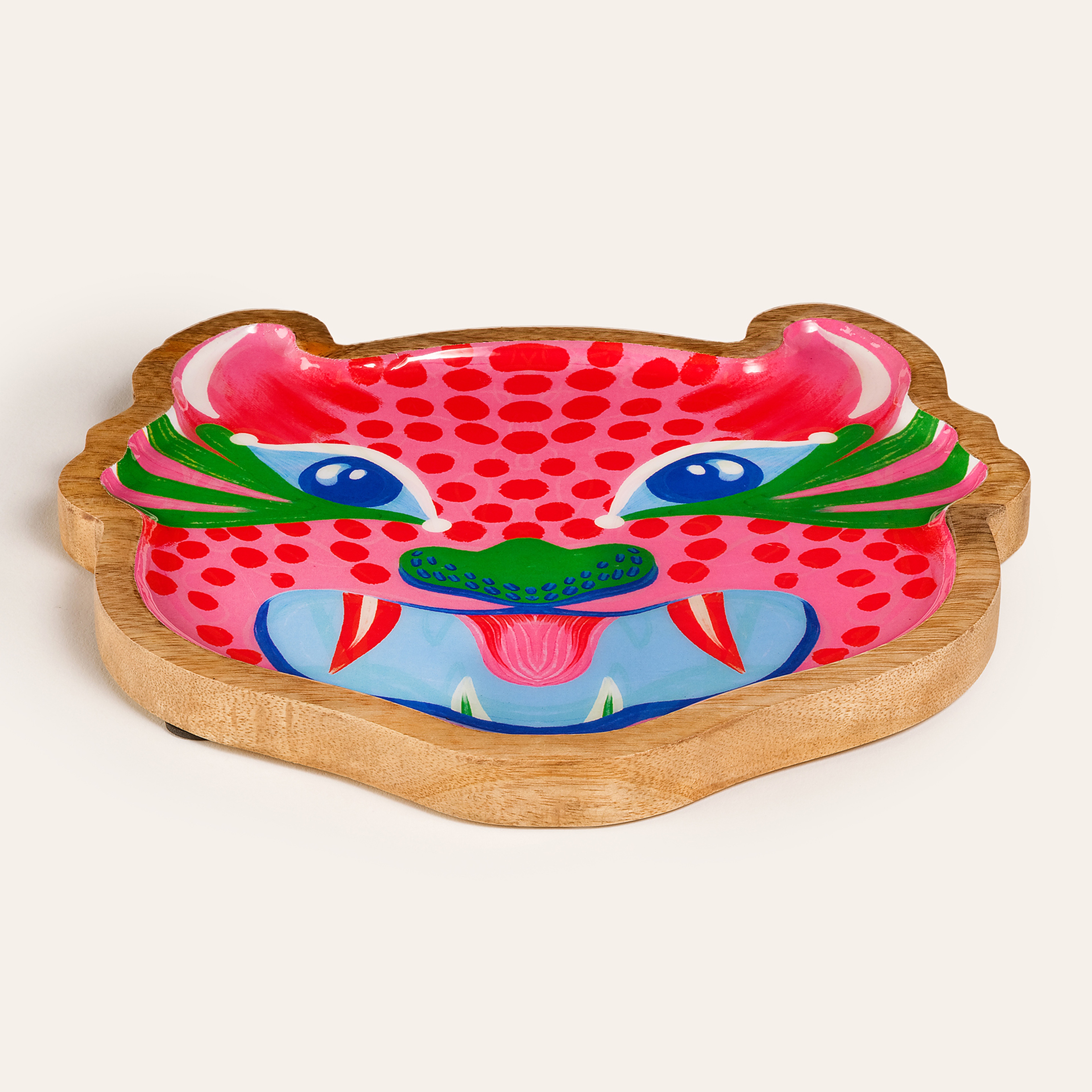 Lakrı Mango Ağacı Dekoratif Kase 22x21x2 Cm Fuşya