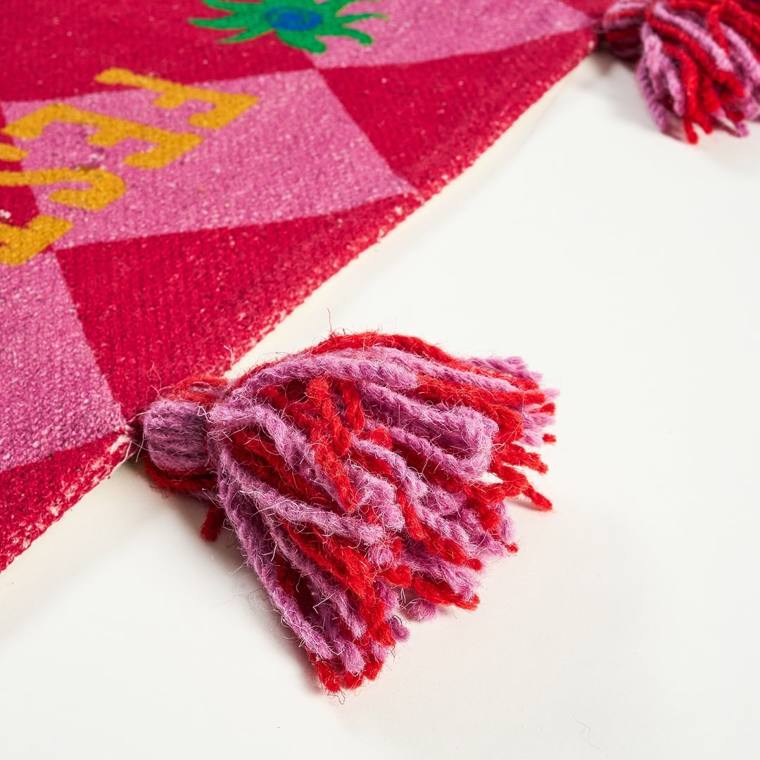 Rajna Kırmızı Pamuk Kilim 120x180 Cm