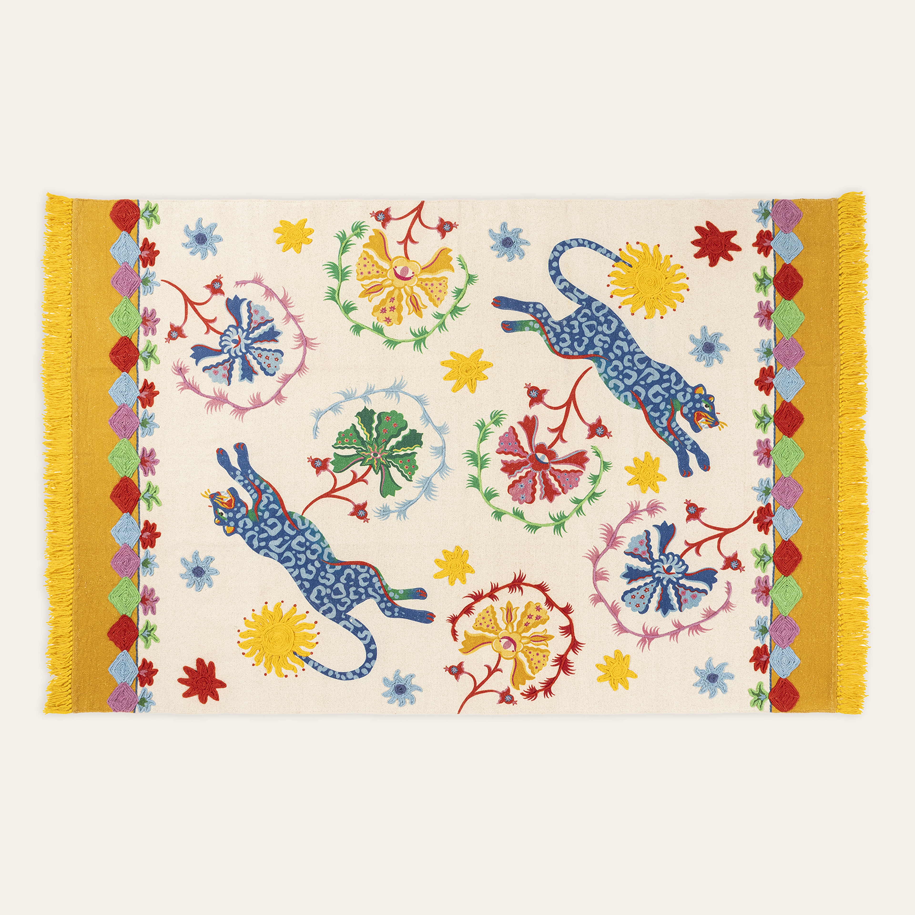 Rajna Renkli Pamuk Kilim 120x180 Cm