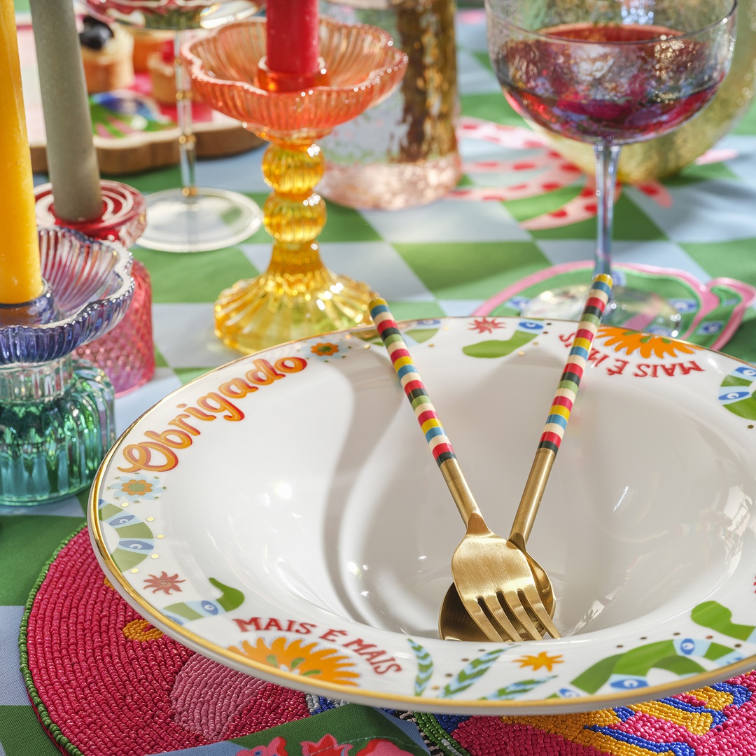 Lublın Porselen Makarna Tabağı 30 Cm Yeşil