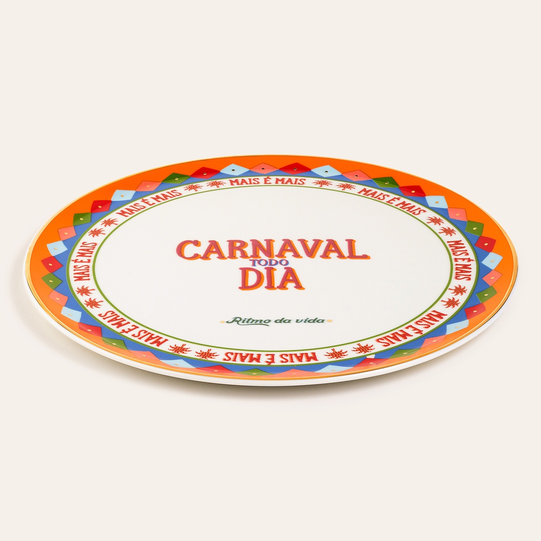 Lublın Porselen Pizza Tabağı 33 Cm Sarı