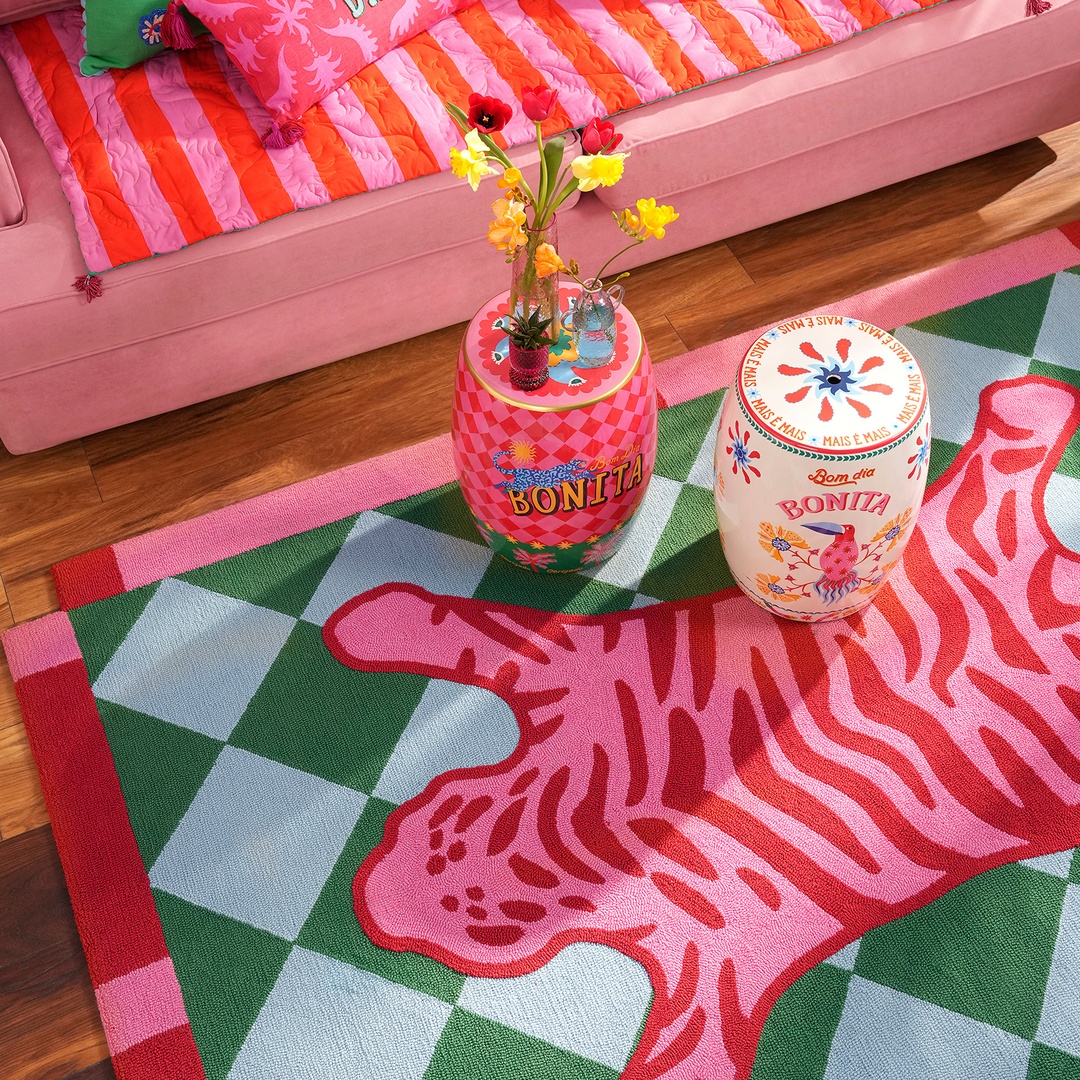 Rajna Rölyef Pamuk Halı 160x230 Cm Renkli