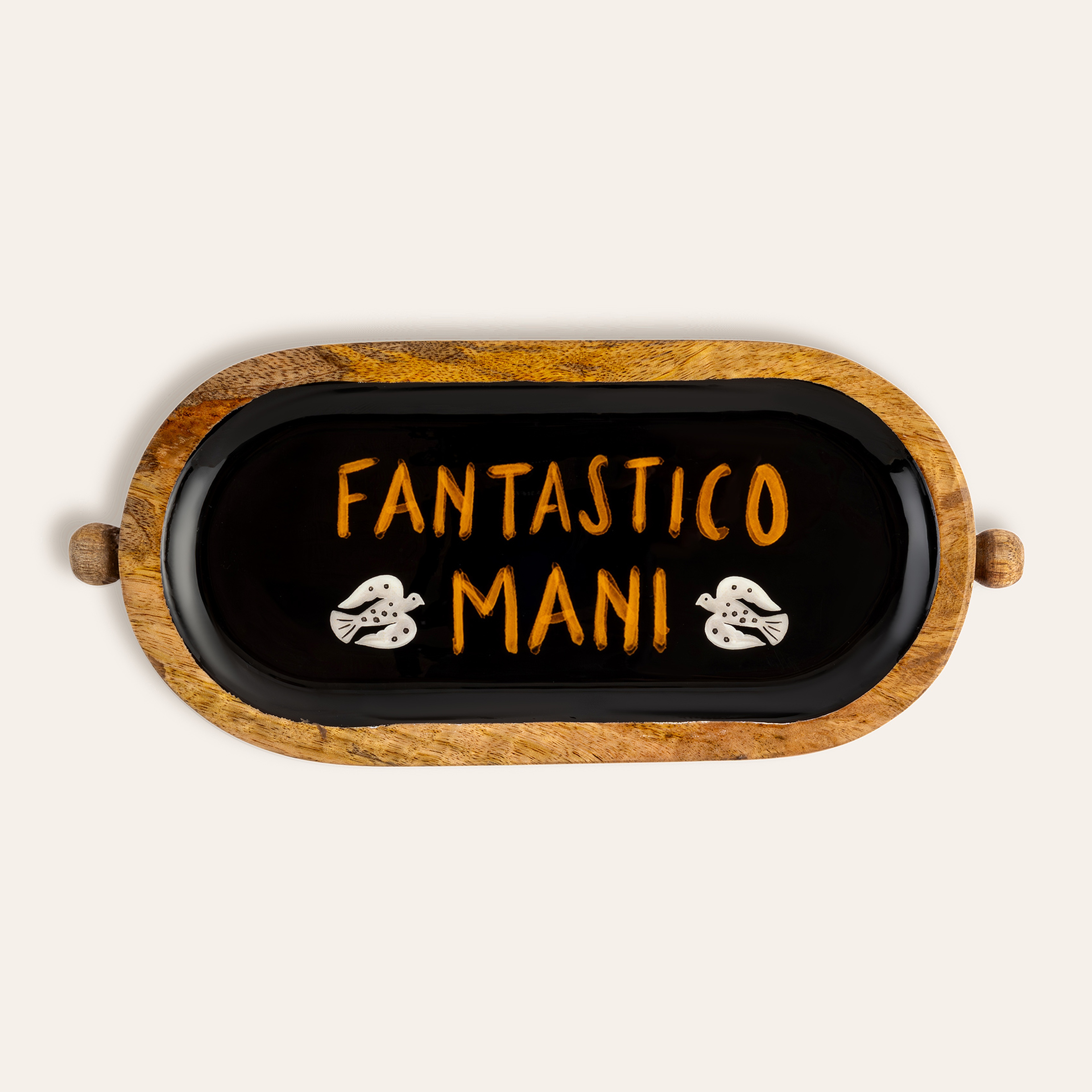 Lakrı Mango Ağacı Tepsi 28 Cm