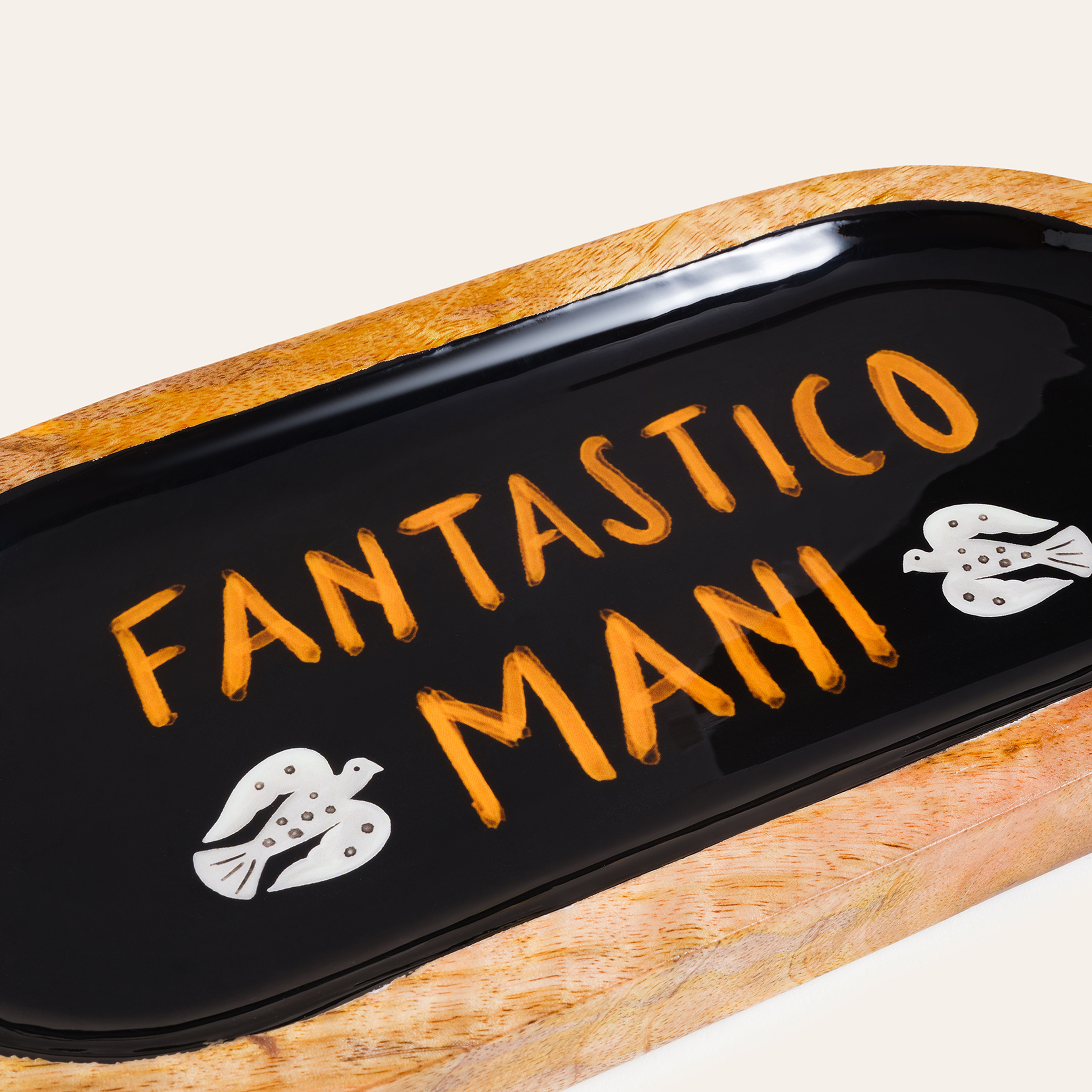 Lakrı Mango Ağacı Tepsi 28 Cm