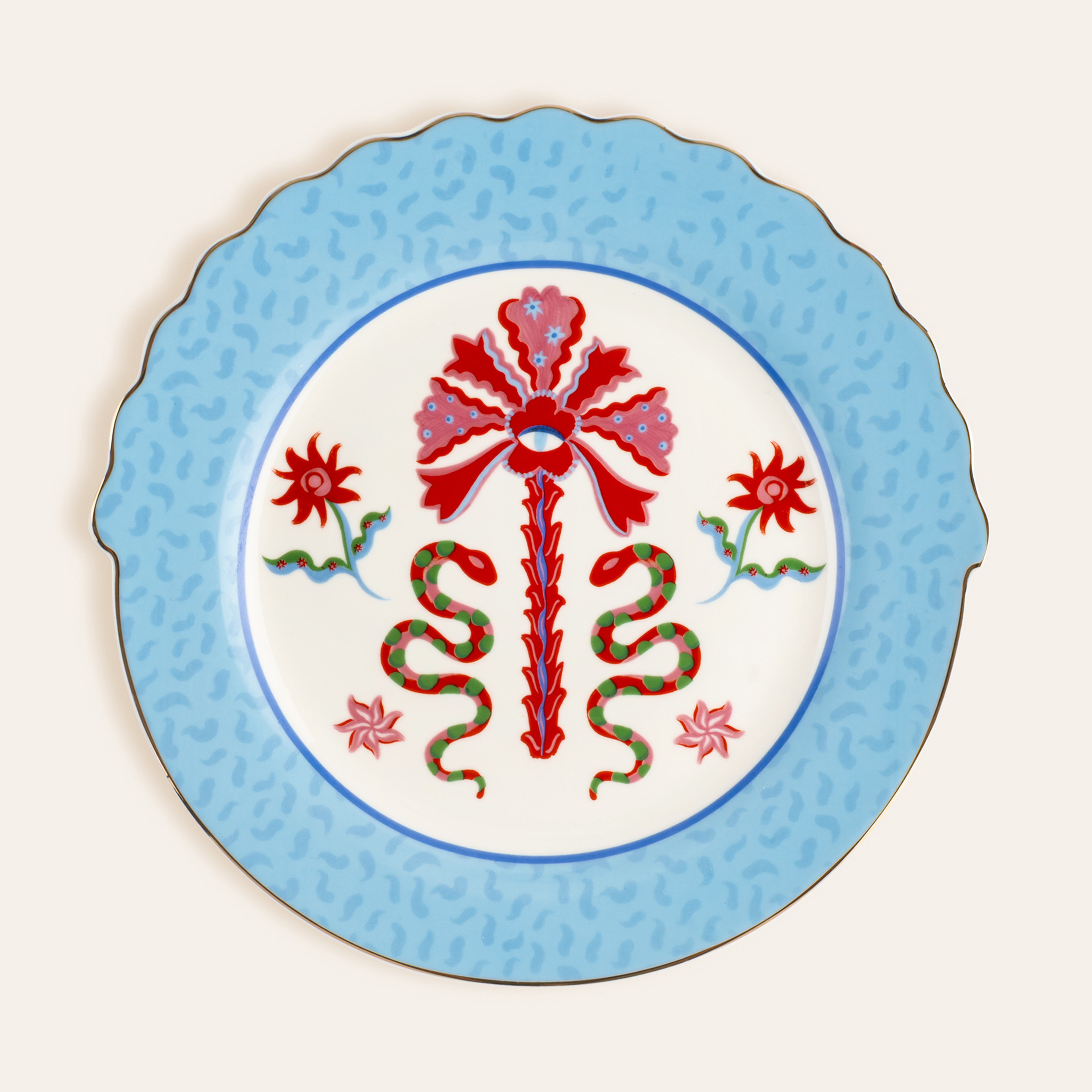 Luohu Porselen Pasta Tabağı 20 Cm