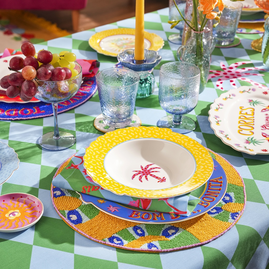 Luohu Porselen Çukur Tabak 23 Cm Sarı