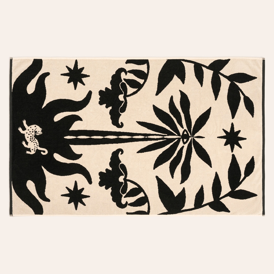 Tabea Pamuk Kadife Plaj Havlusu 90x150 Cm Bej