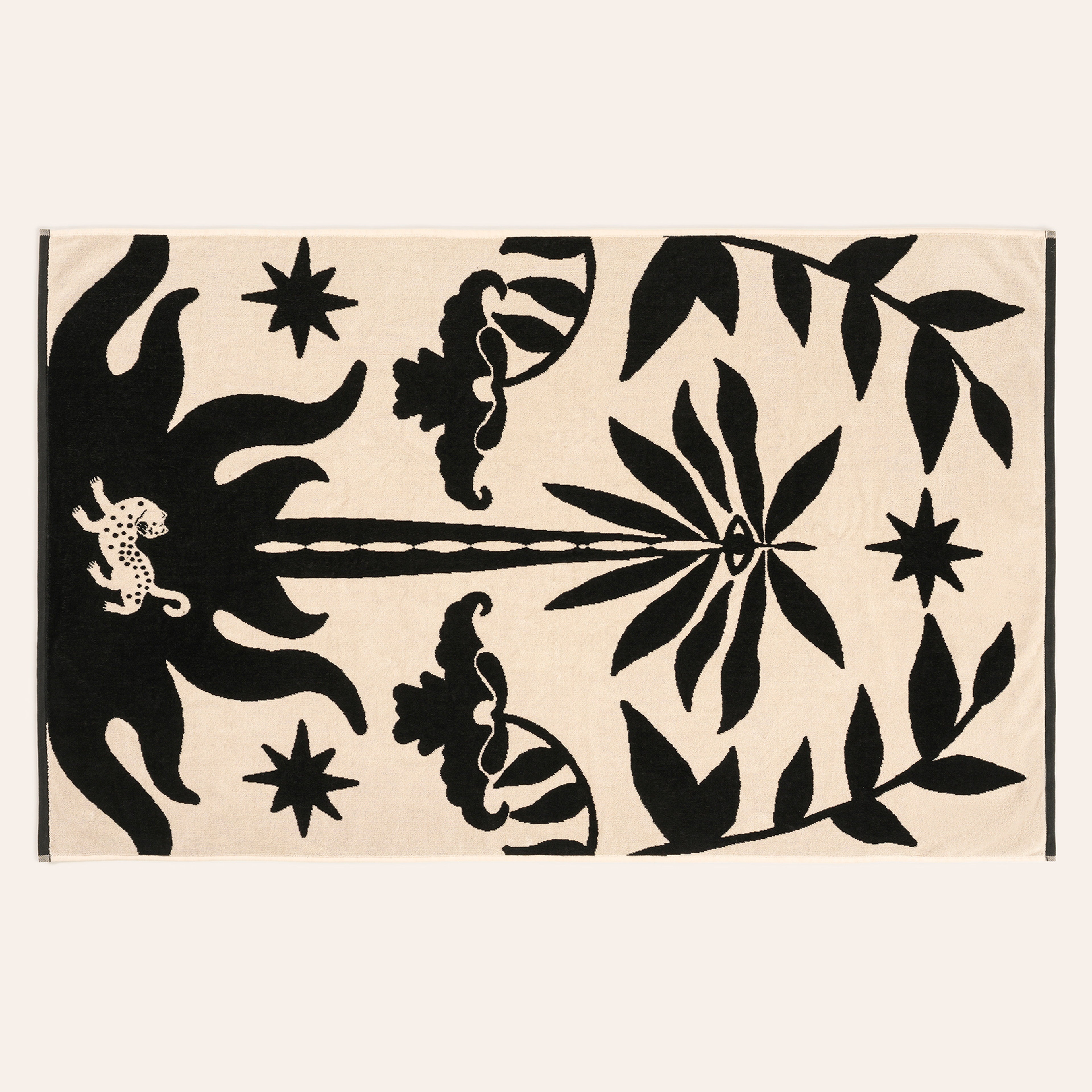 Tabea Pamuk Kadife Plaj Havlusu 90x150 Cm Bej