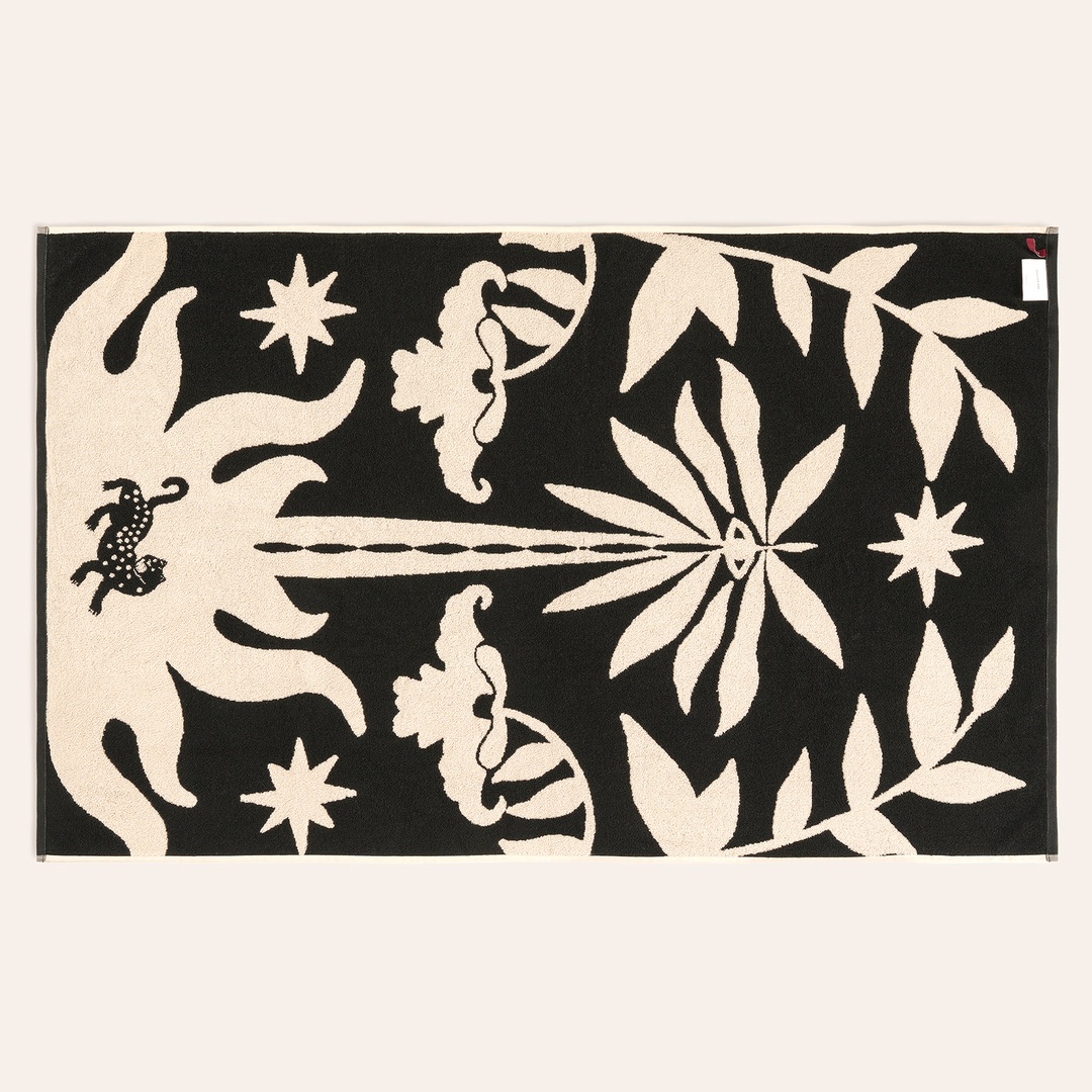 Tabea Pamuk Kadife Plaj Havlusu 90x150 Cm Bej