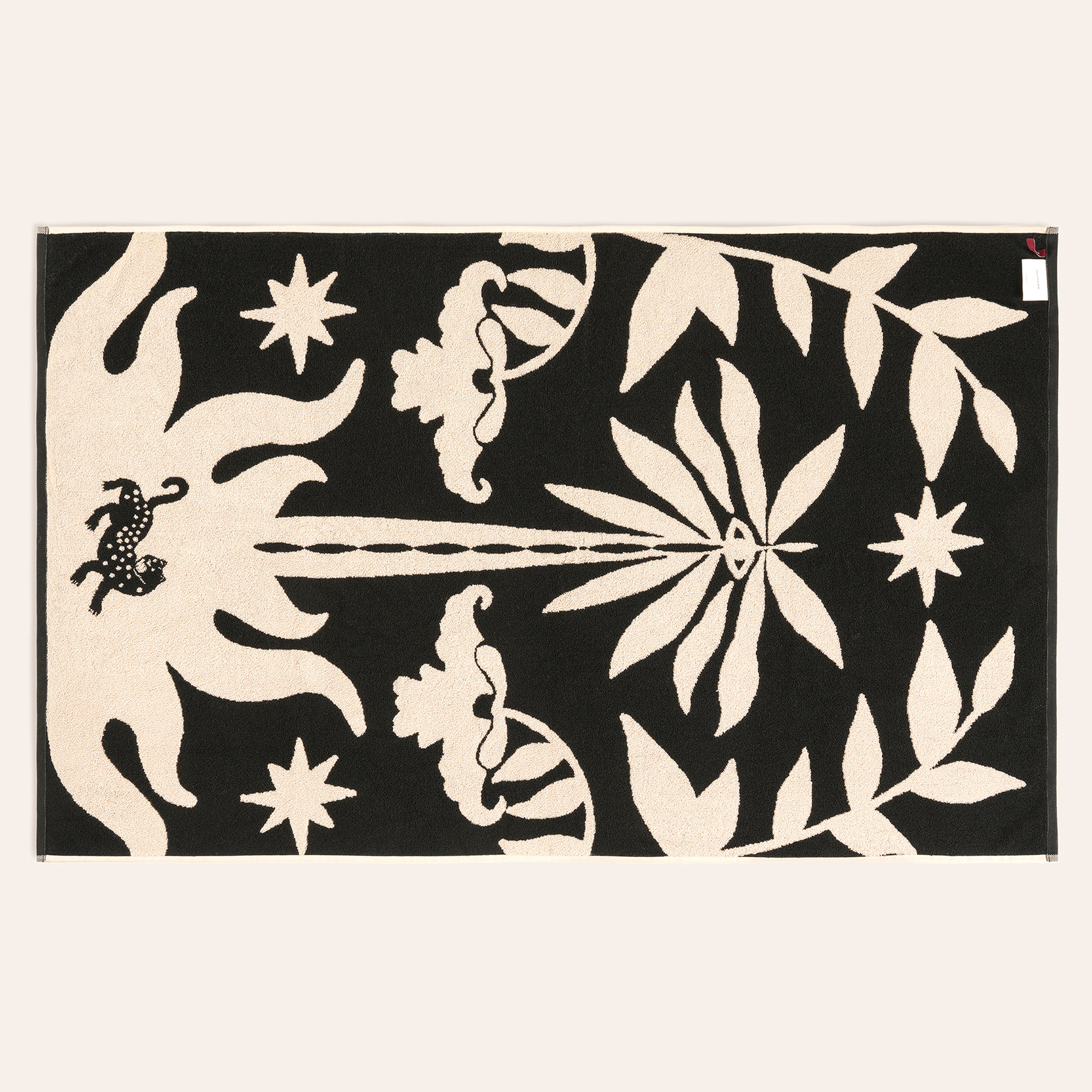 Tabea Pamuk Kadife Plaj Havlusu 90x150 Cm Bej