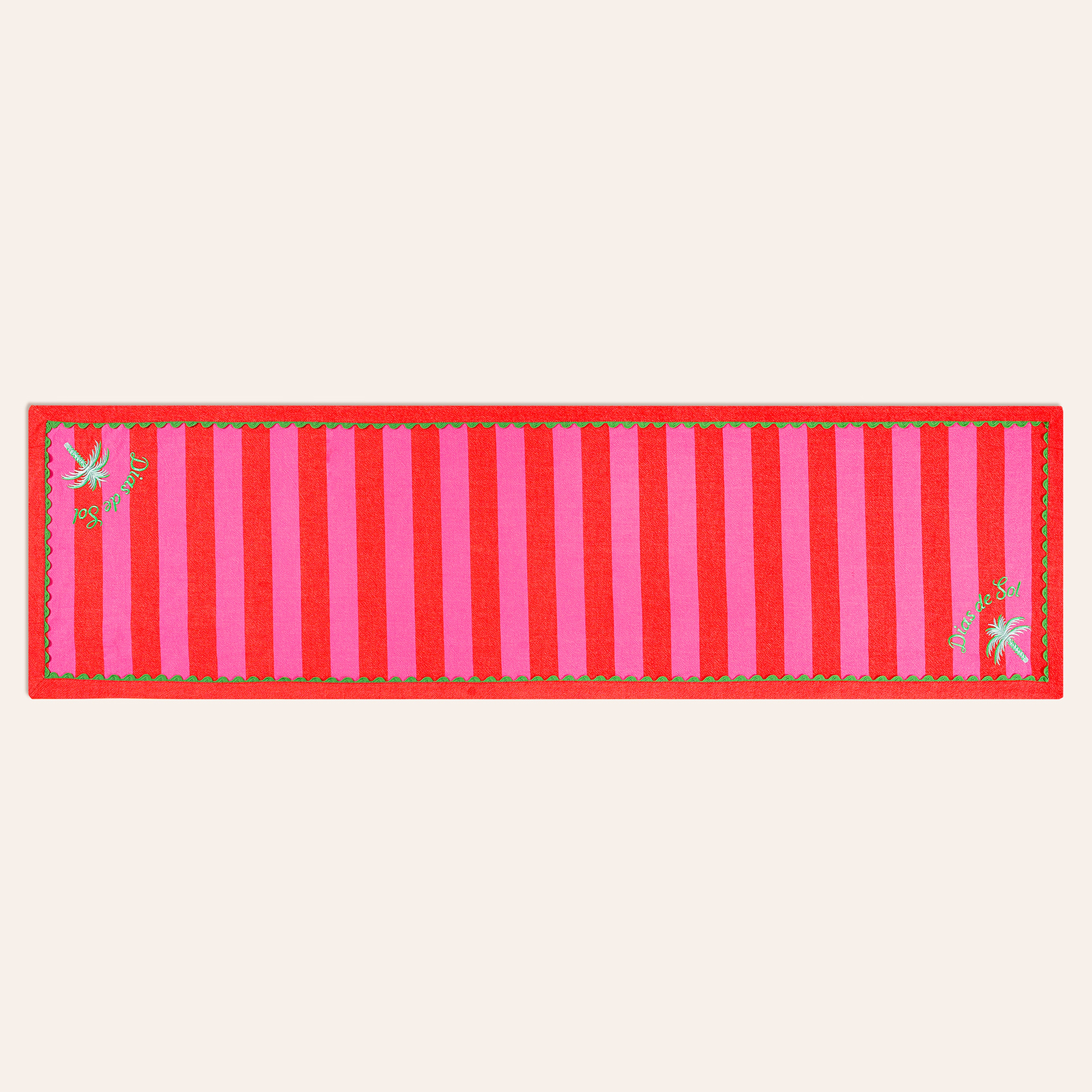 Nilüfer Pembe - Kırmızı Runner 50x180 Cm