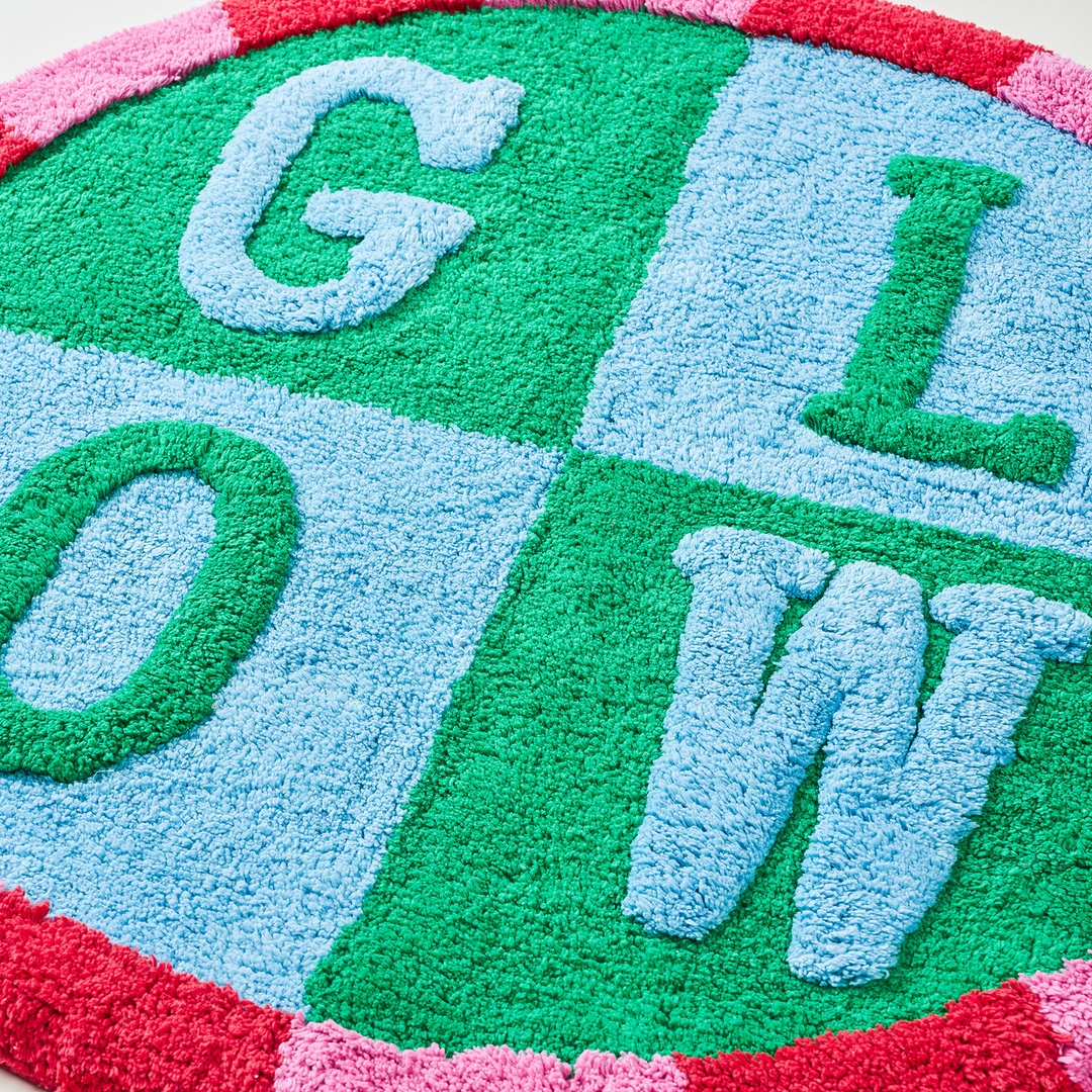 Punjab Pamuk Banyo Paspası 70 Cm Yeşil - Mavi