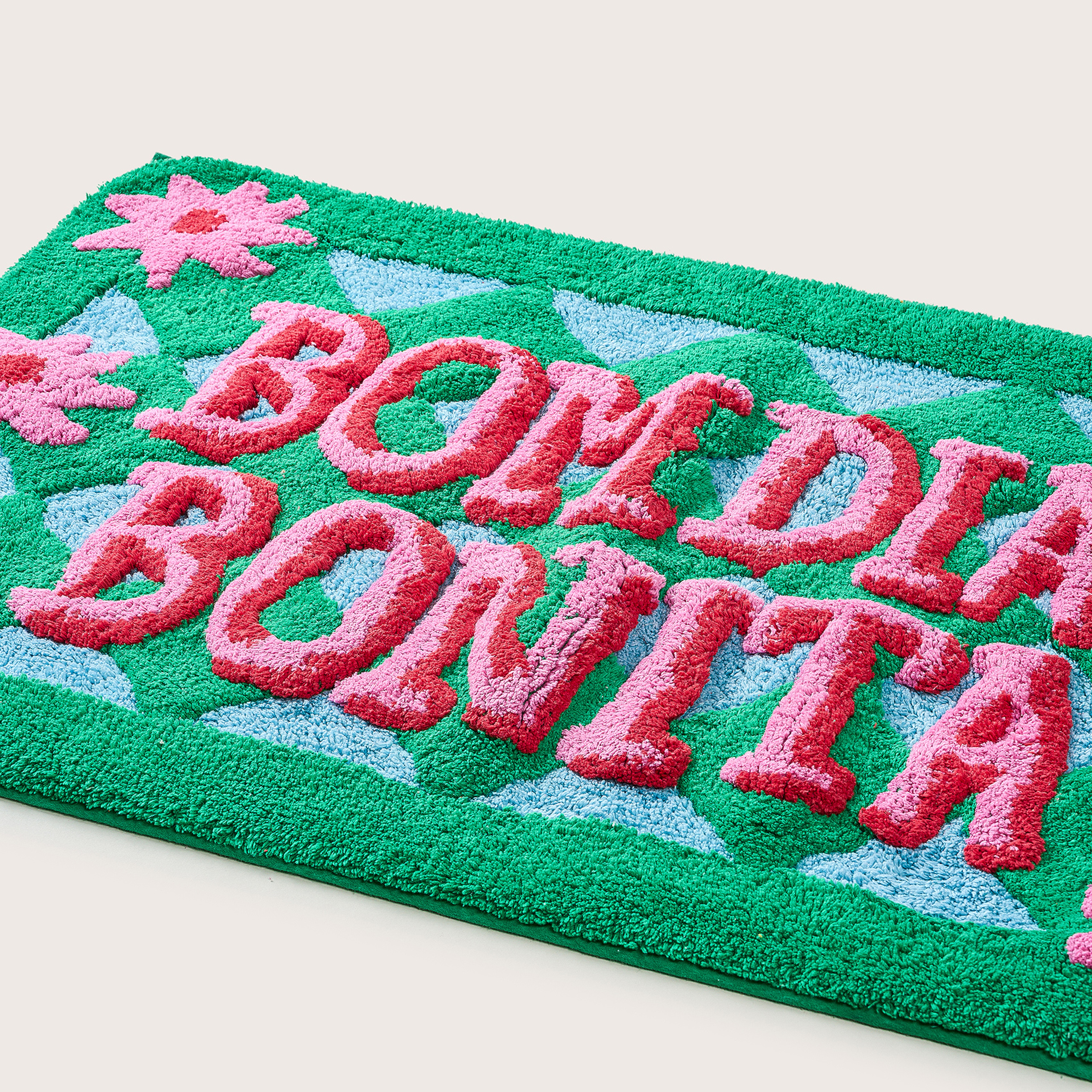 Punjab Pamuk Banyo Paspası 60x90 Cm Yeşil