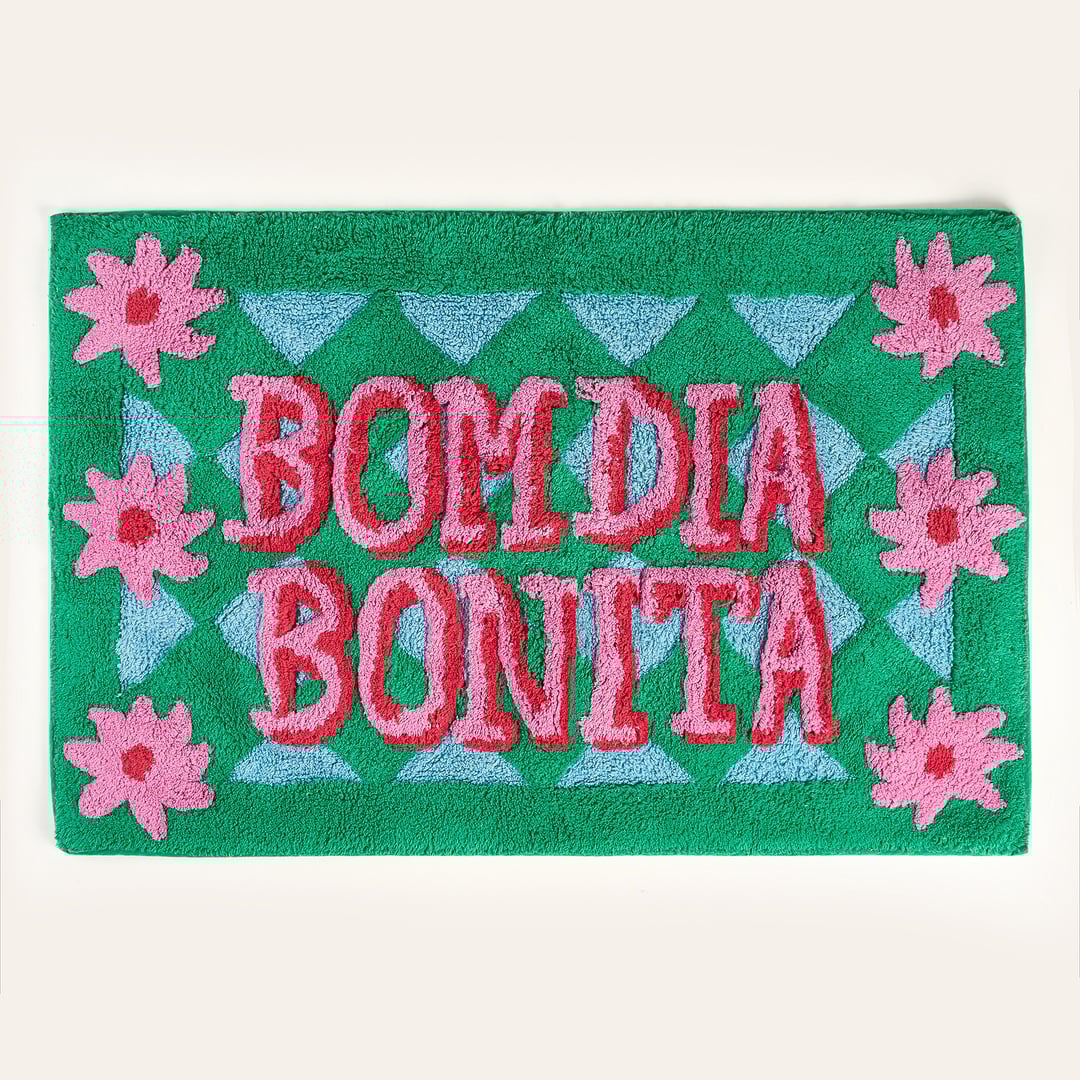 Punjab Pamuk Banyo Paspası 60x90 Cm Yeşil