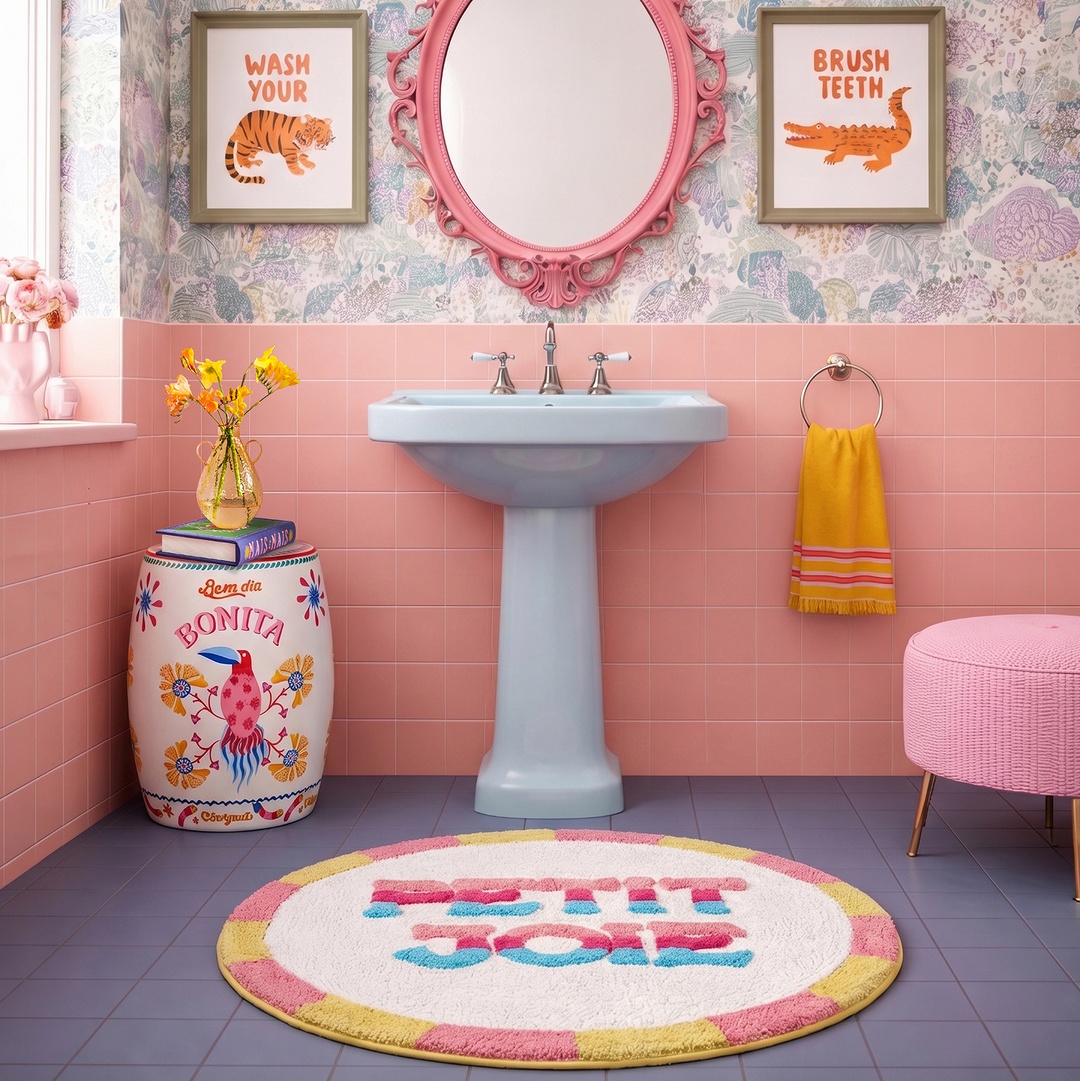 Punjab Pamuk Banyo Paspası 70 Cm Krem