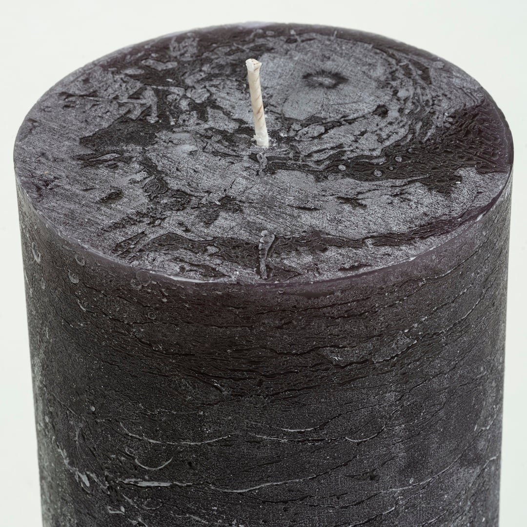 Deurne Parafın Mum 9x9x9 Cm Siyah