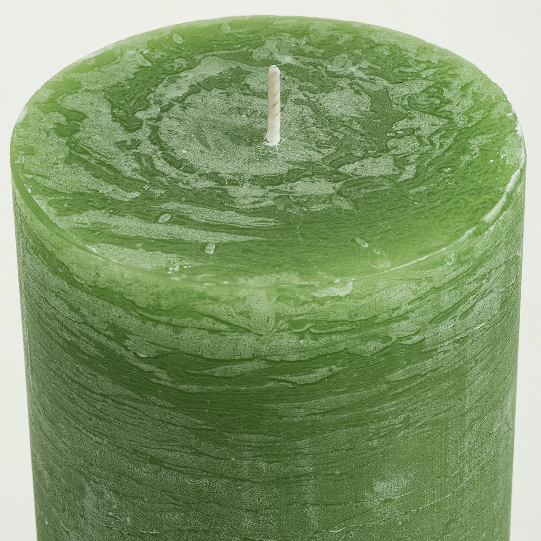 Deurne Parafın Mum 9x9x9 Cm Lime