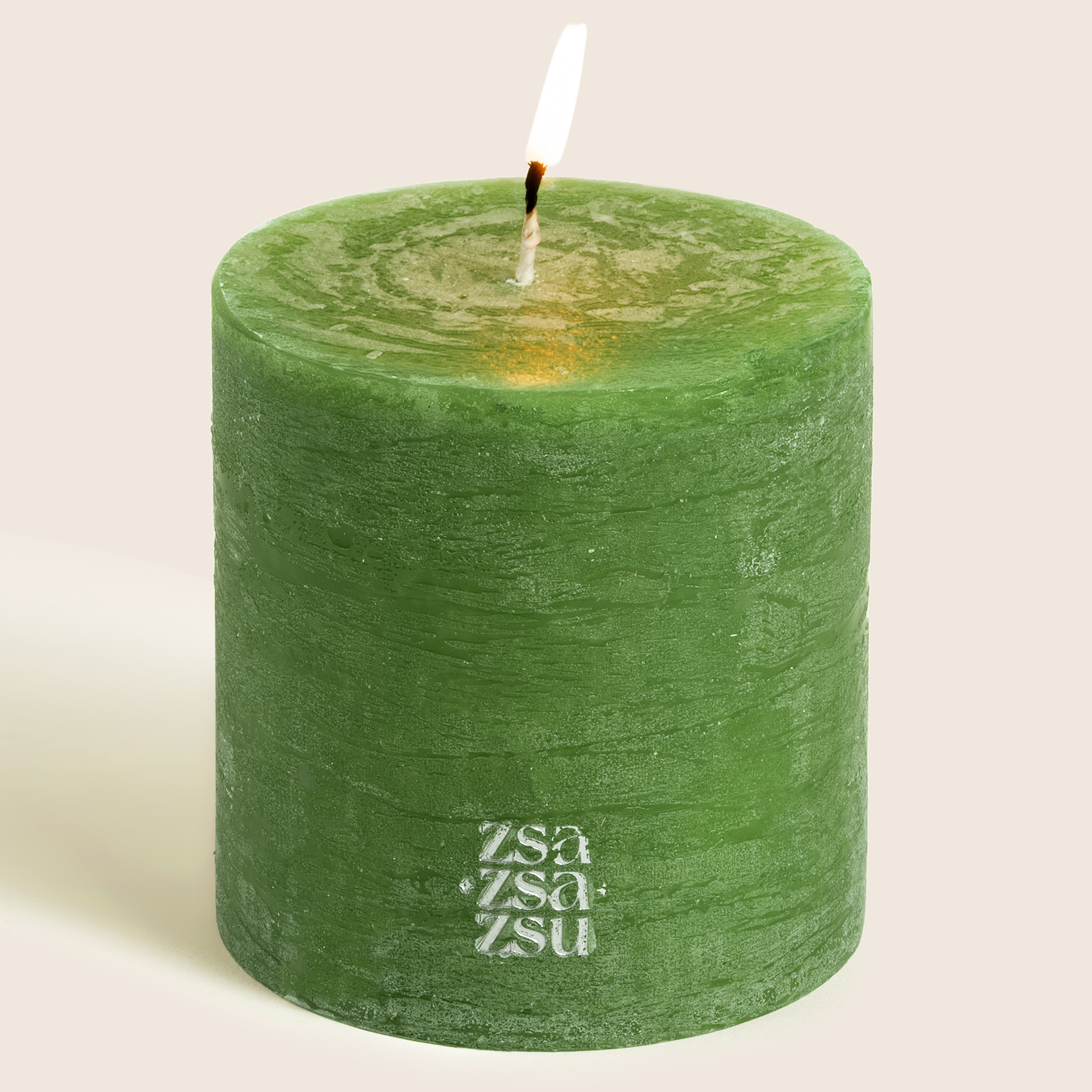 Deurne Parafın Mum 9x9x9 Cm Lime