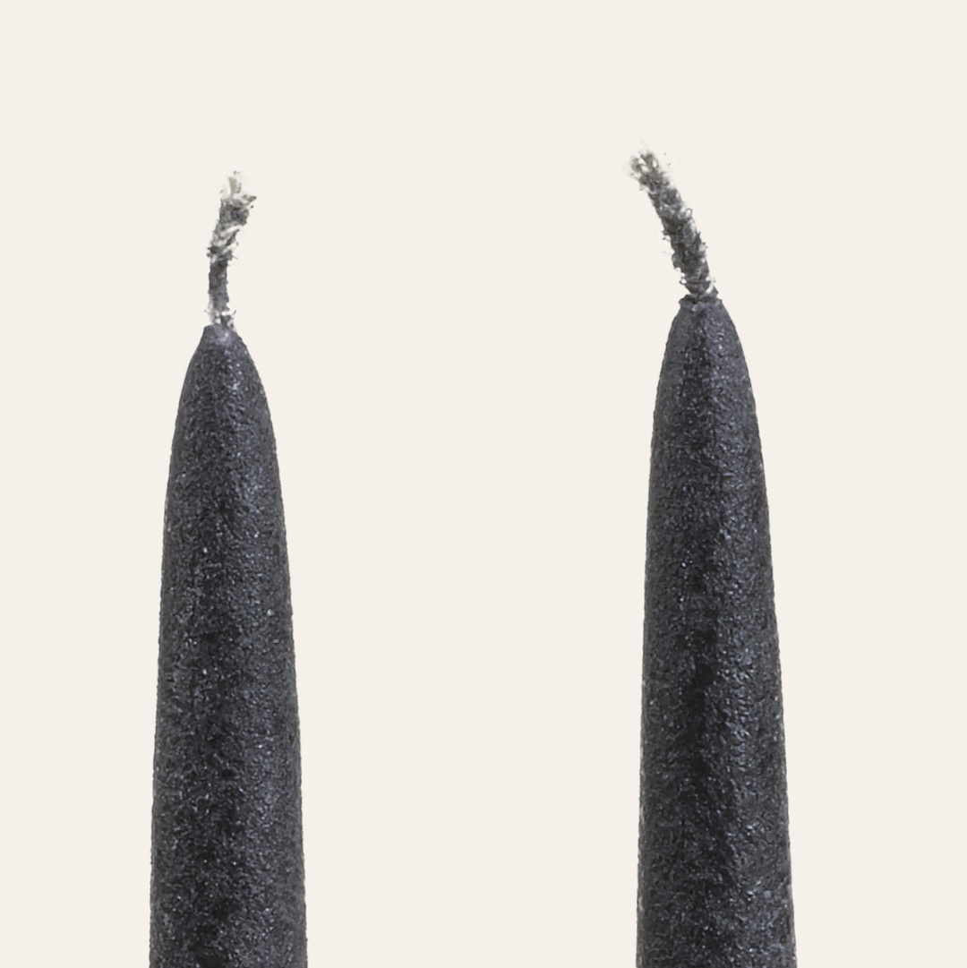 Deurne Parafın Mum 2.2x2.2x30 Cm Siyah